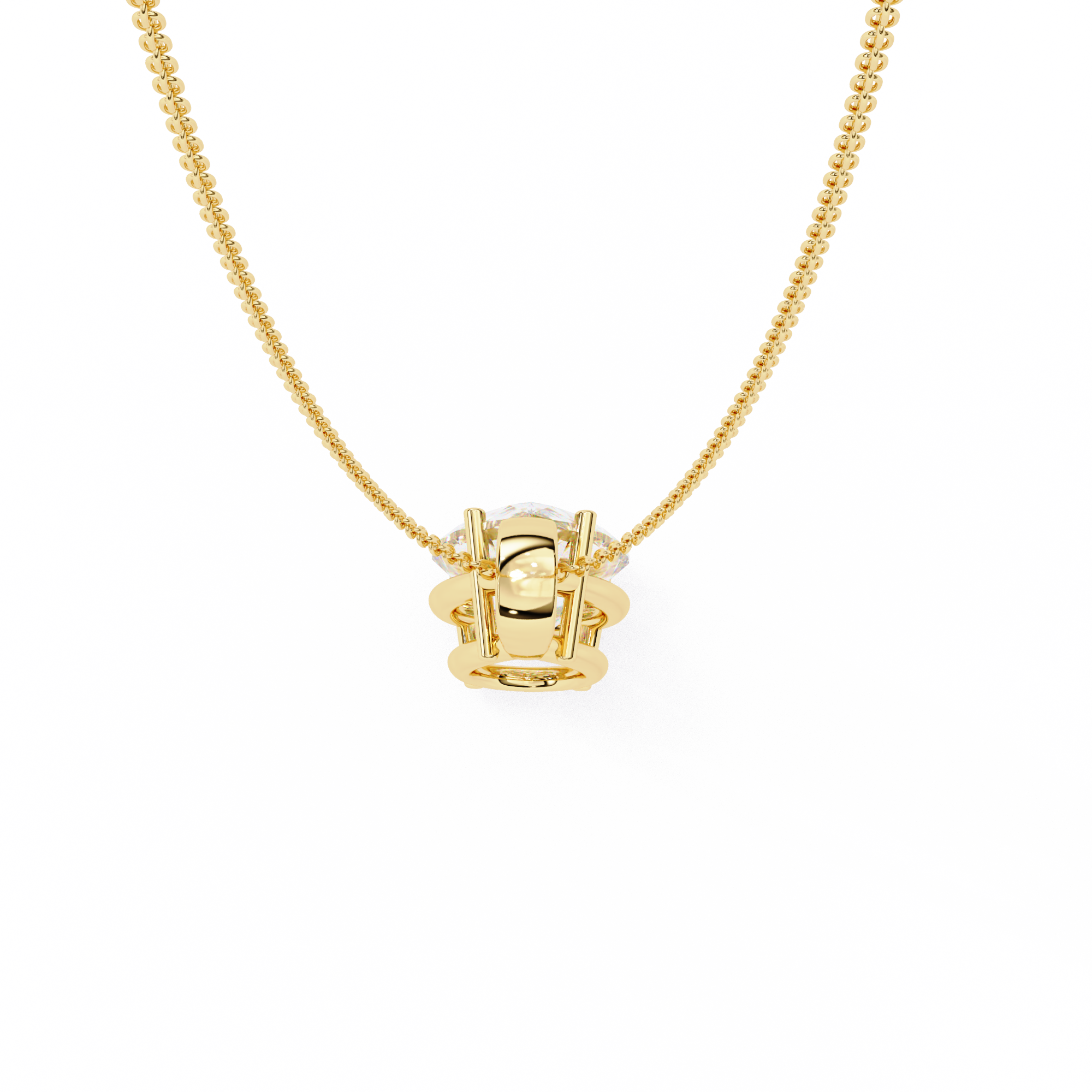 Pendant With Fabulous Lab Grown Diamond 18k Gold