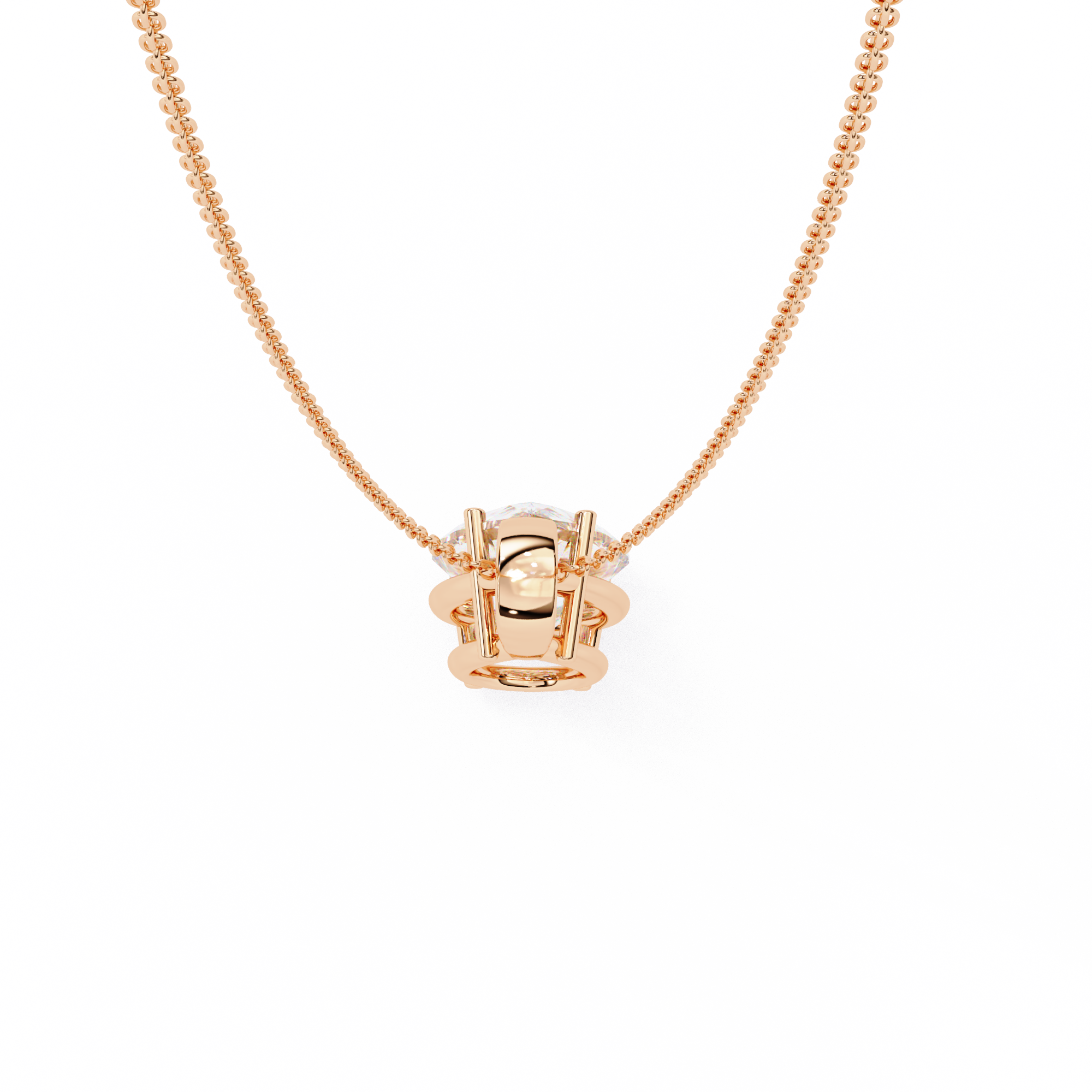 Pendant With Fabulous Lab Grown Diamond 18k Gold