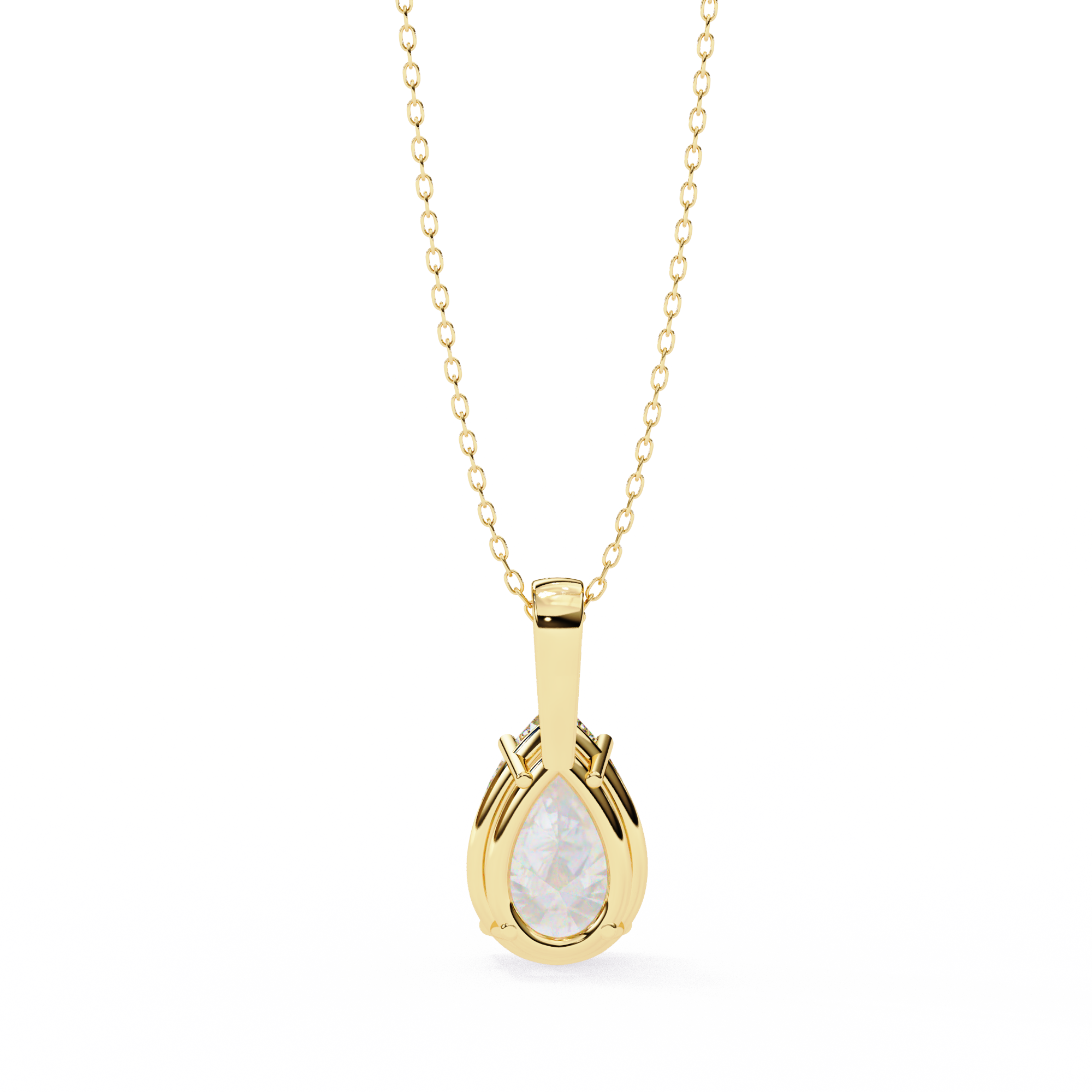 Pendant With Fabulous Lab Grown Diamond 18k Gold