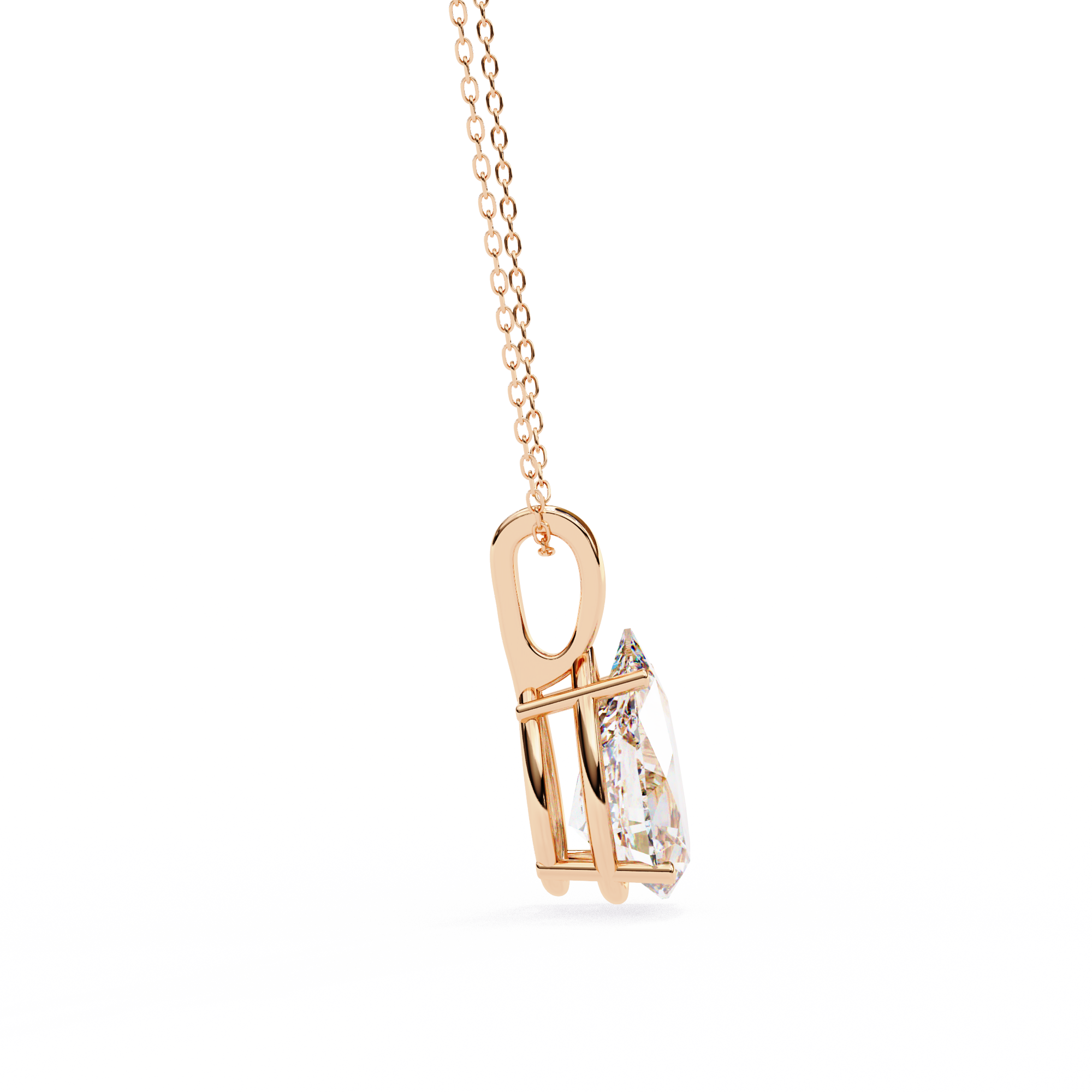 Pendant With Fabulous Lab Grown Diamond 18k Gold