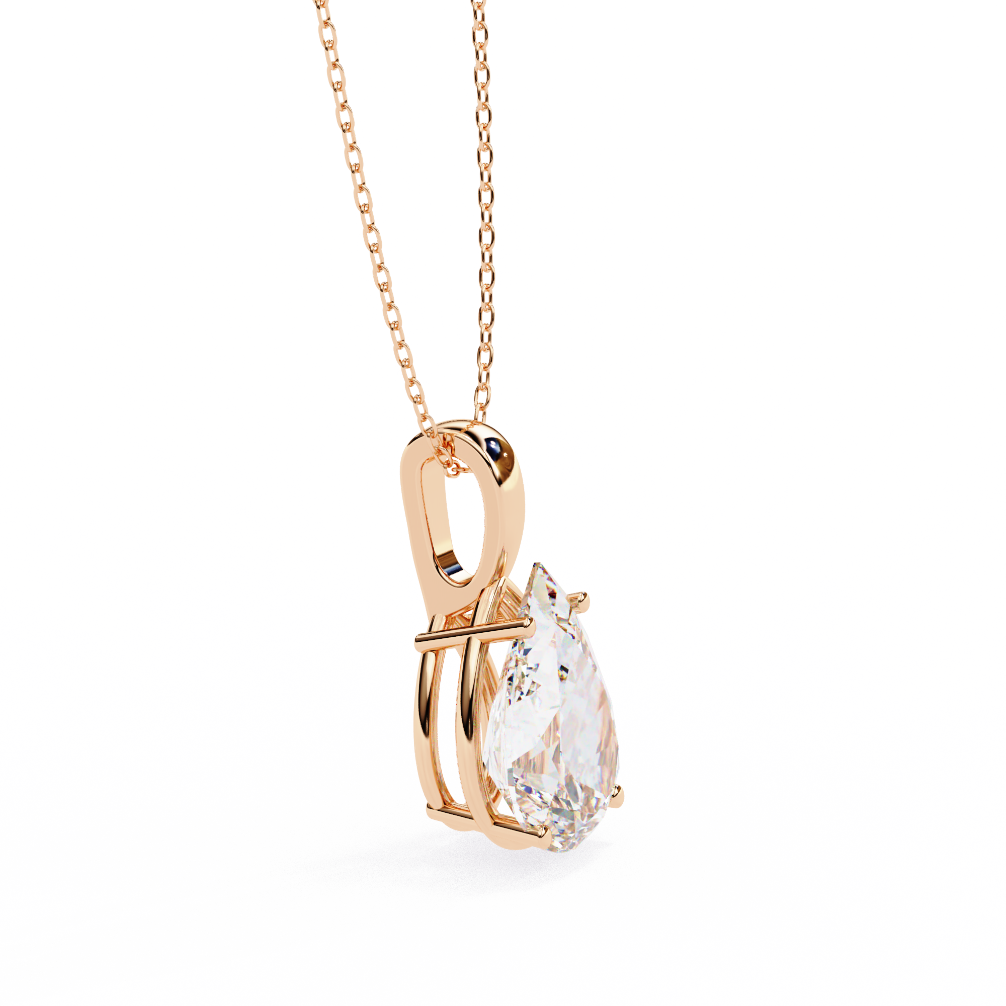 Pendant With Fabulous Lab Grown Diamond 18k Gold