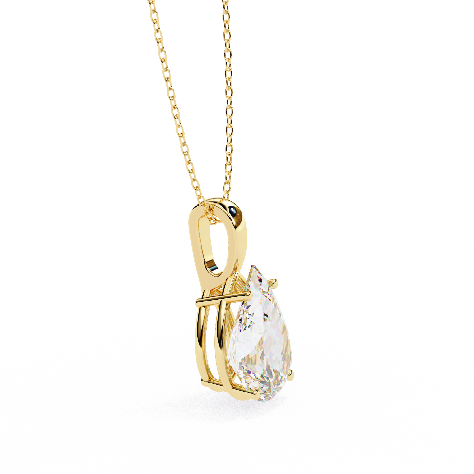 Pendant With Fabulous Lab Grown Diamond 18k Gold