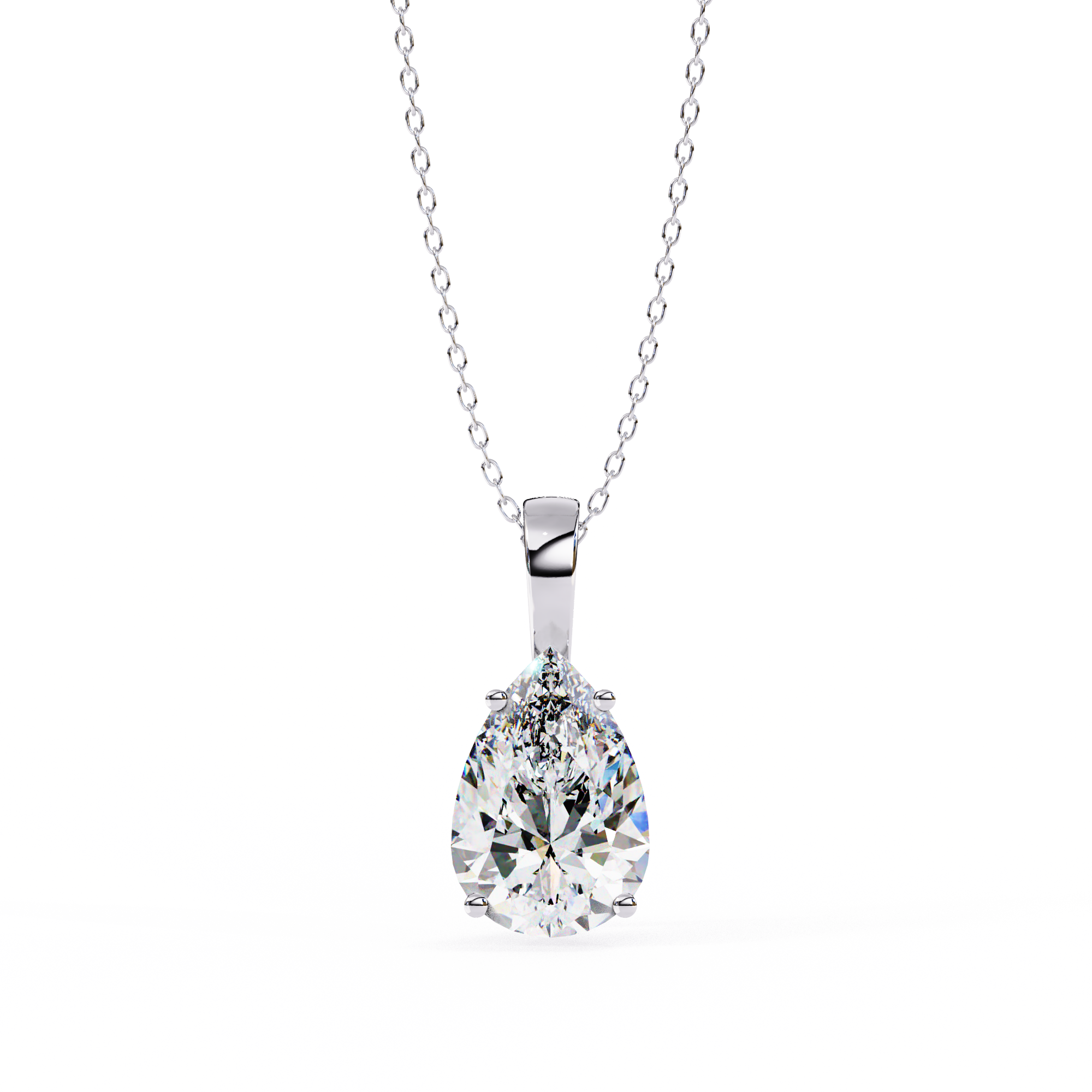 Pendant With Fabulous Lab Grown Diamond 18k Gold