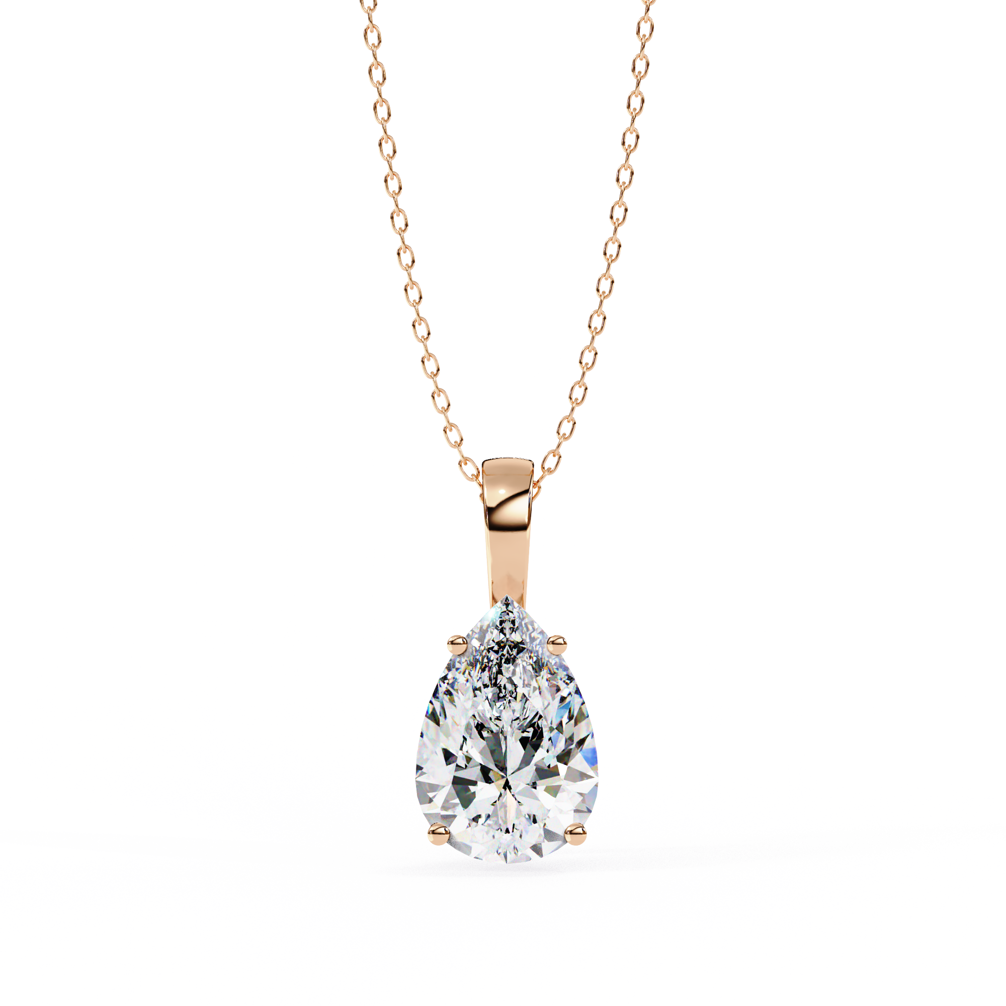 Pendant With Fabulous Lab Grown Diamond 18k Gold