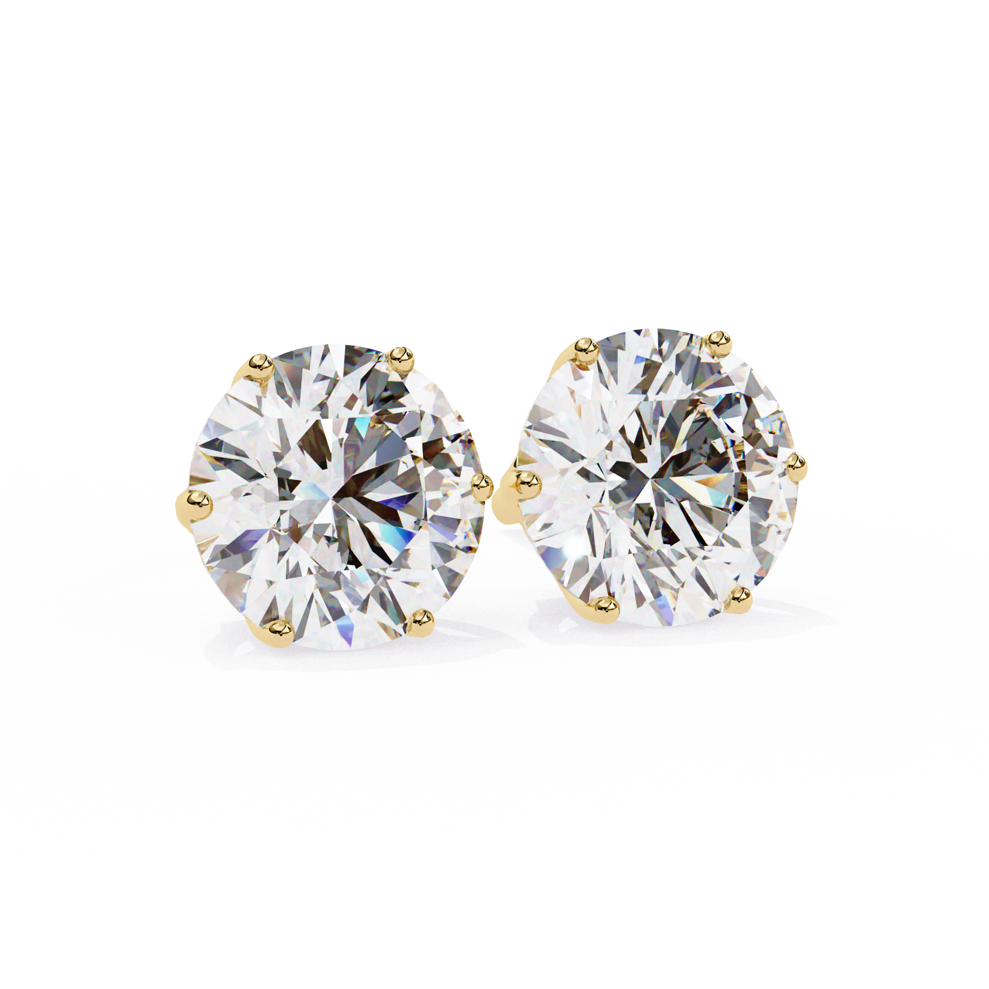 Beautiful 18K GOLD EARRING WITH LAB-GROWN DIAMOND.