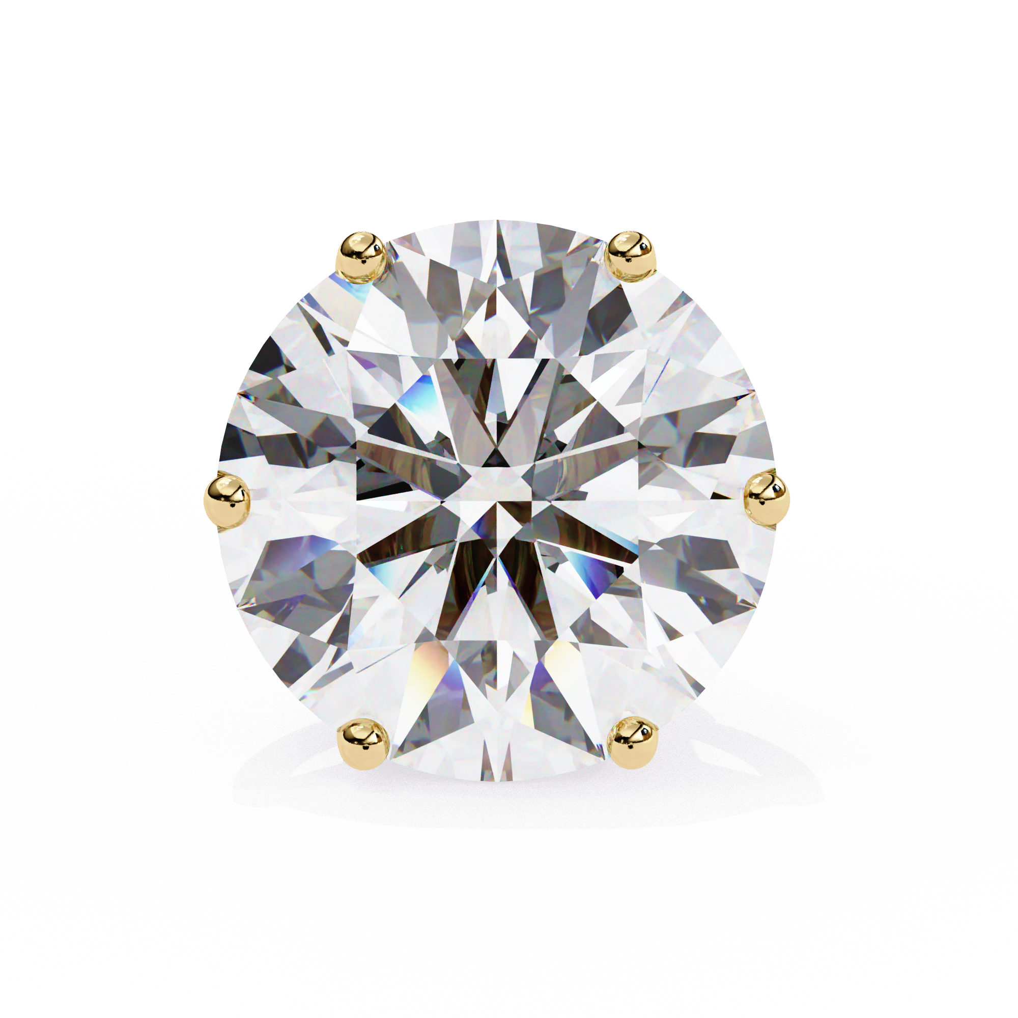 Beautiful 18K GOLD EARRING WITH LAB-GROWN DIAMOND.