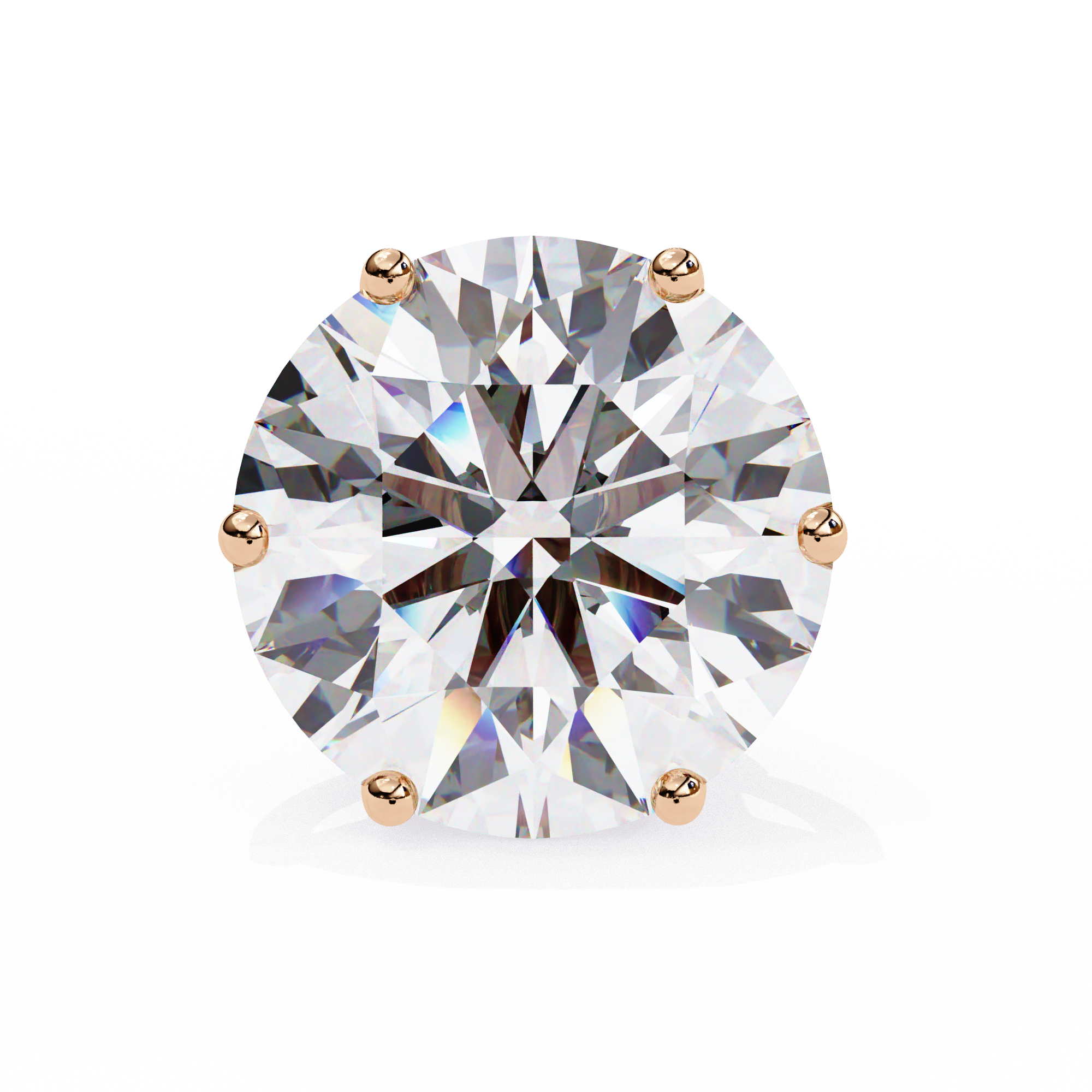 Beautiful 18K GOLD EARRING WITH LAB-GROWN DIAMOND.