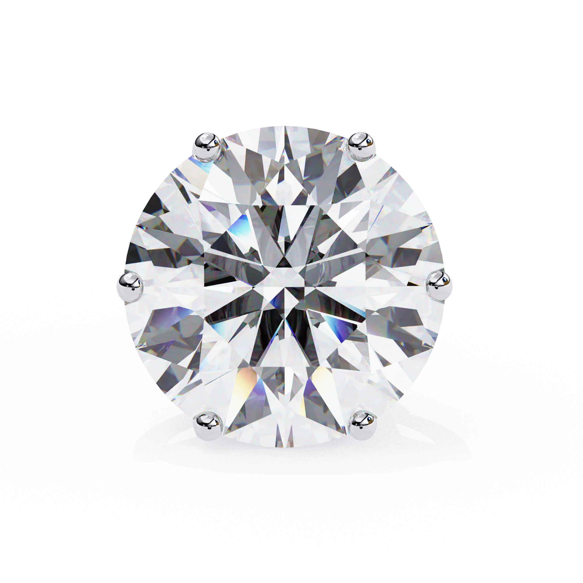 Beautiful 18K GOLD EARRING WITH LAB-GROWN DIAMOND.