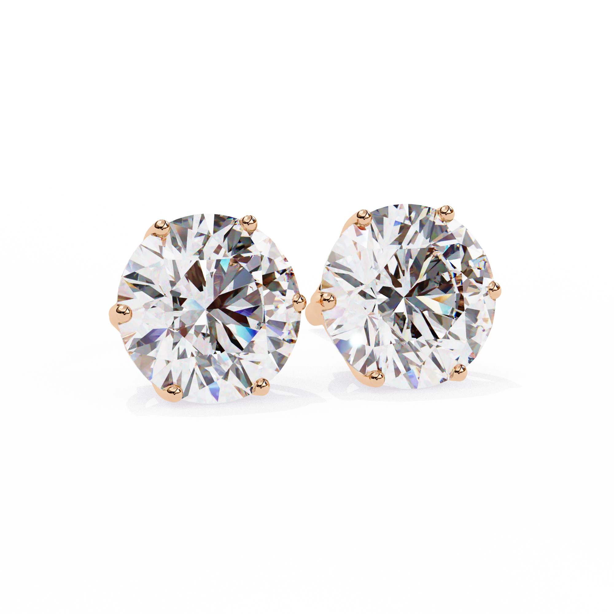 Beautiful 18K GOLD EARRING WITH LAB-GROWN DIAMOND.