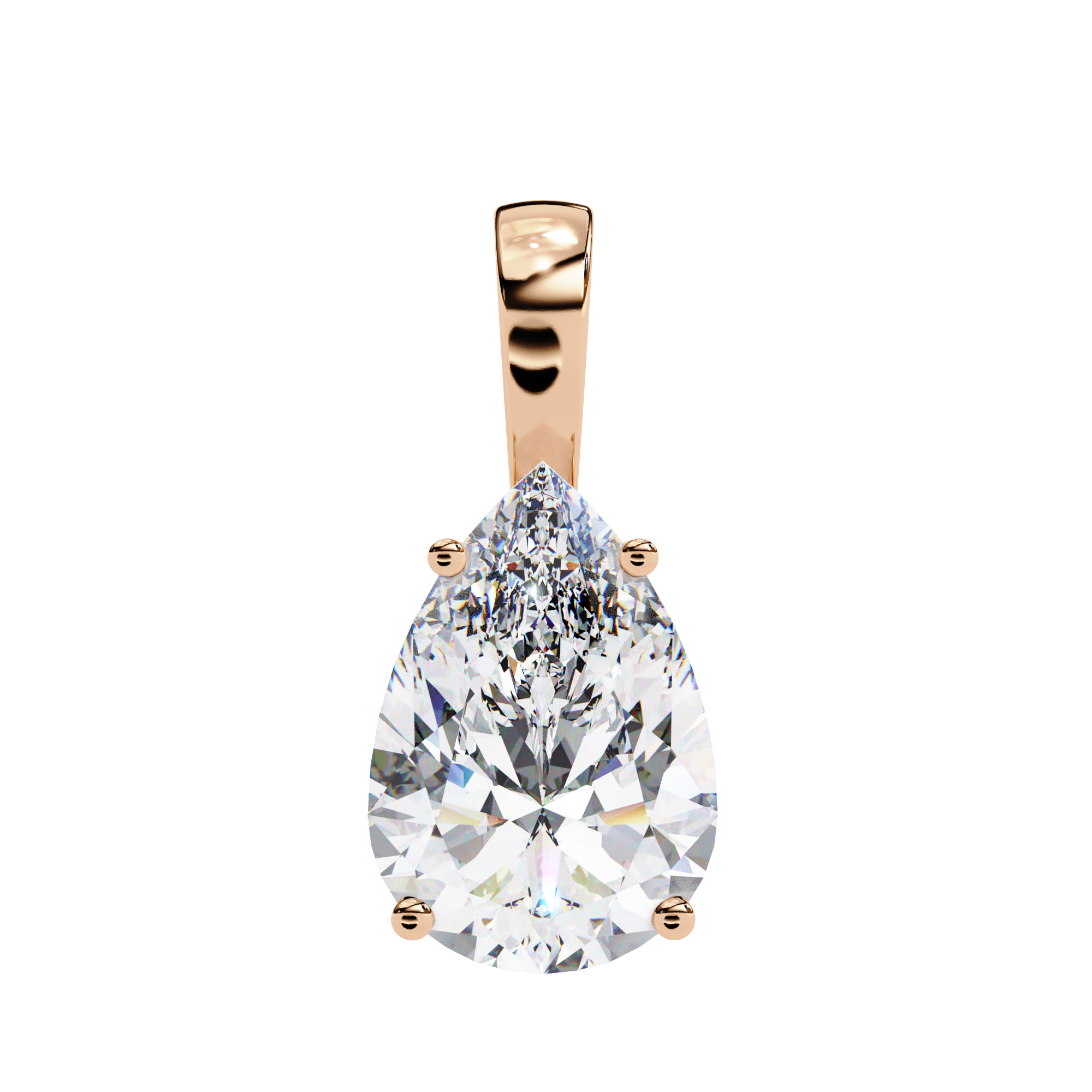 Pendant With Fabulous Lab Grown Diamond 18k Gold