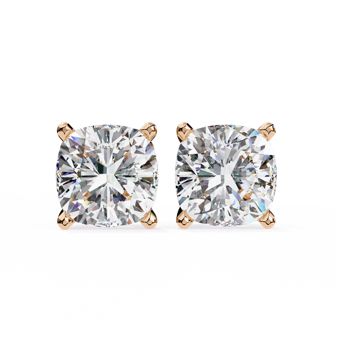 Beautiful 18K GOLD EARRING WITH LAB-GROWN DIAMOND.