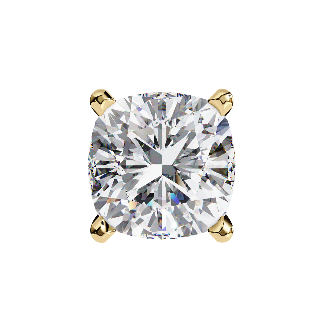 Beautiful 18K GOLD EARRING WITH LAB-GROWN DIAMOND.