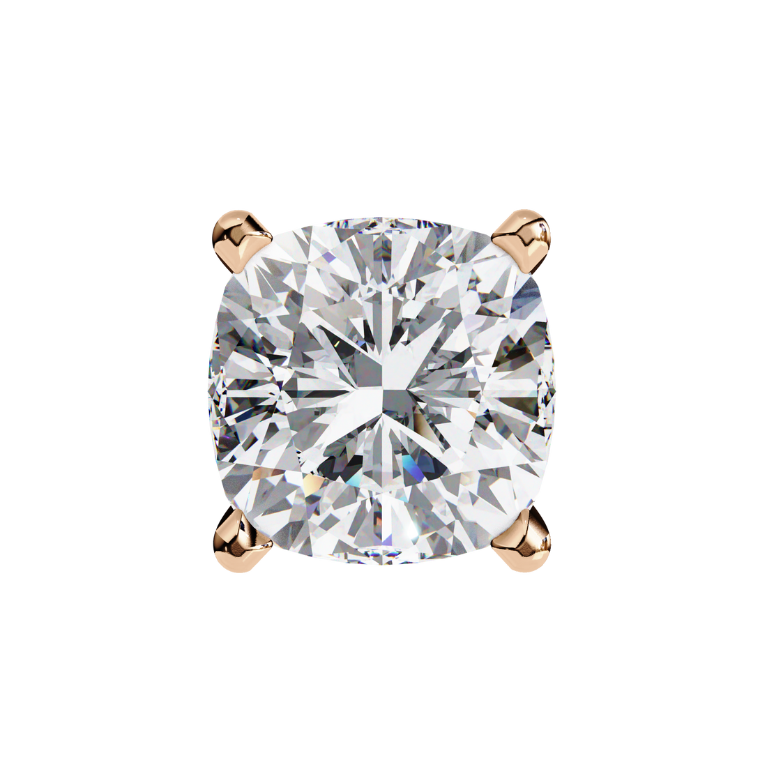 Beautiful 18K GOLD EARRING WITH LAB-GROWN DIAMOND.