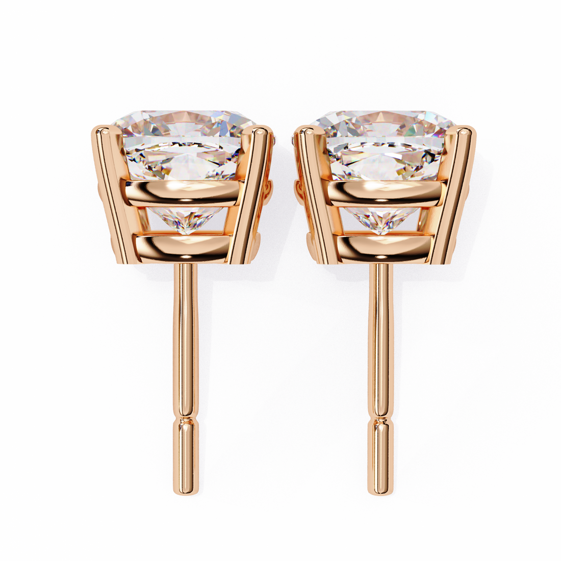 Beautiful 18K GOLD EARRING WITH LAB-GROWN DIAMOND.