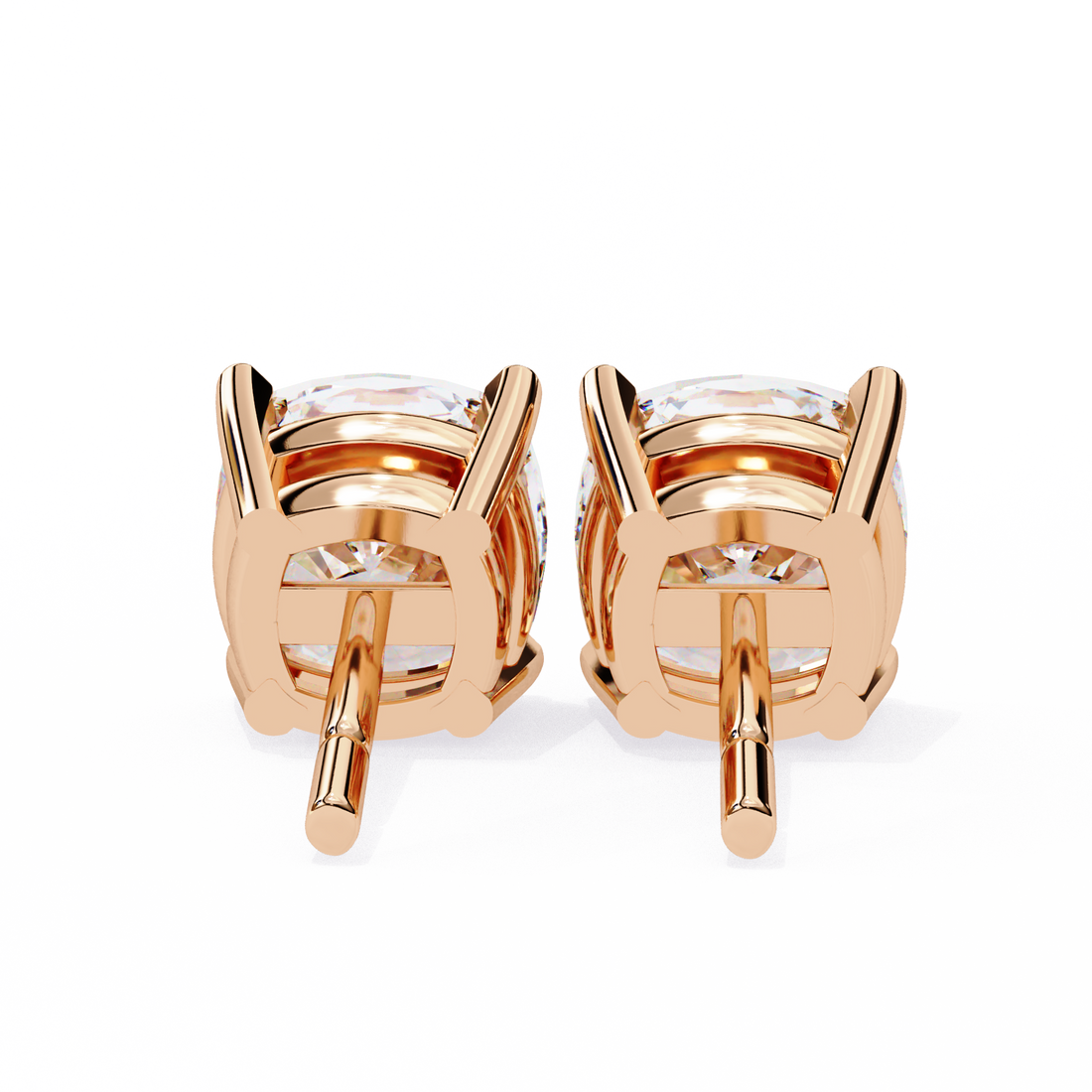 Beautiful 18K GOLD EARRING WITH LAB-GROWN DIAMOND.