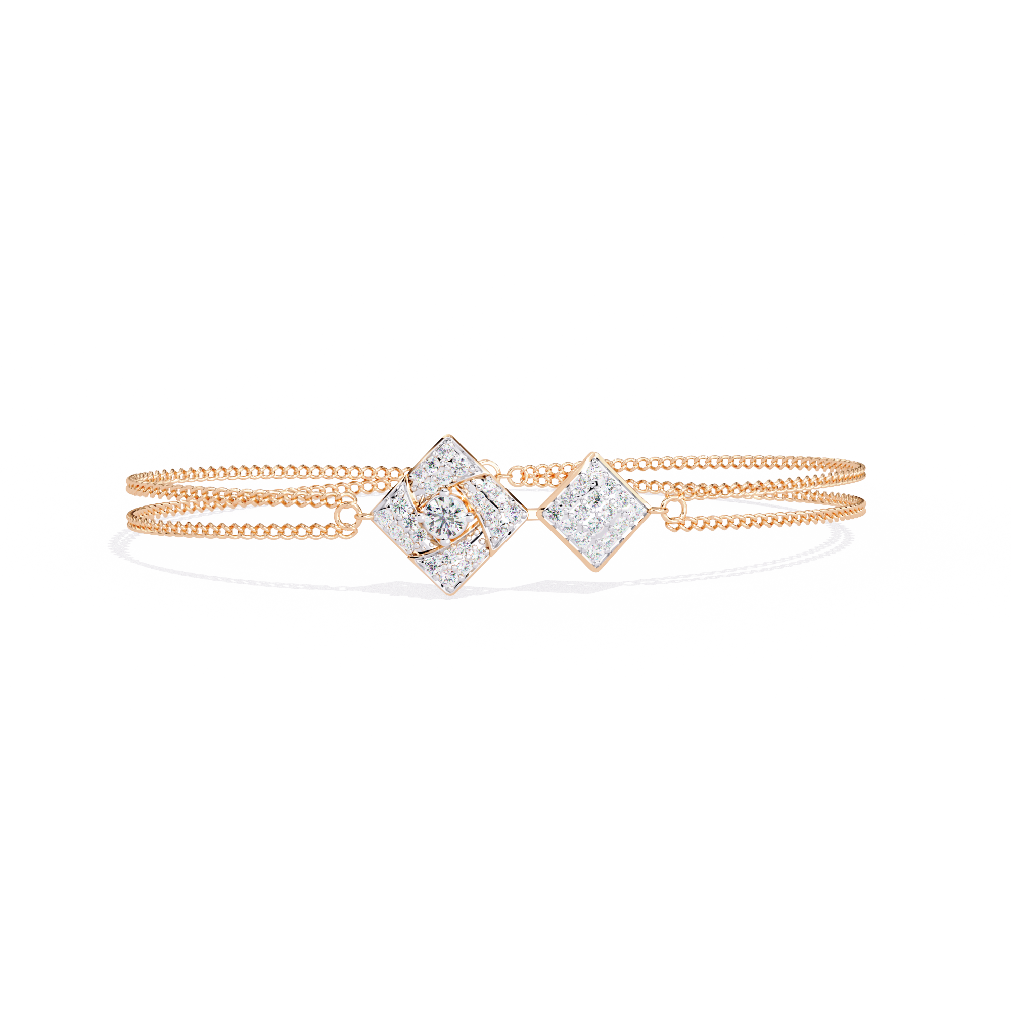 Beautiful Bracelet With 18k Gold  Fabulous Lab Grown Diamond