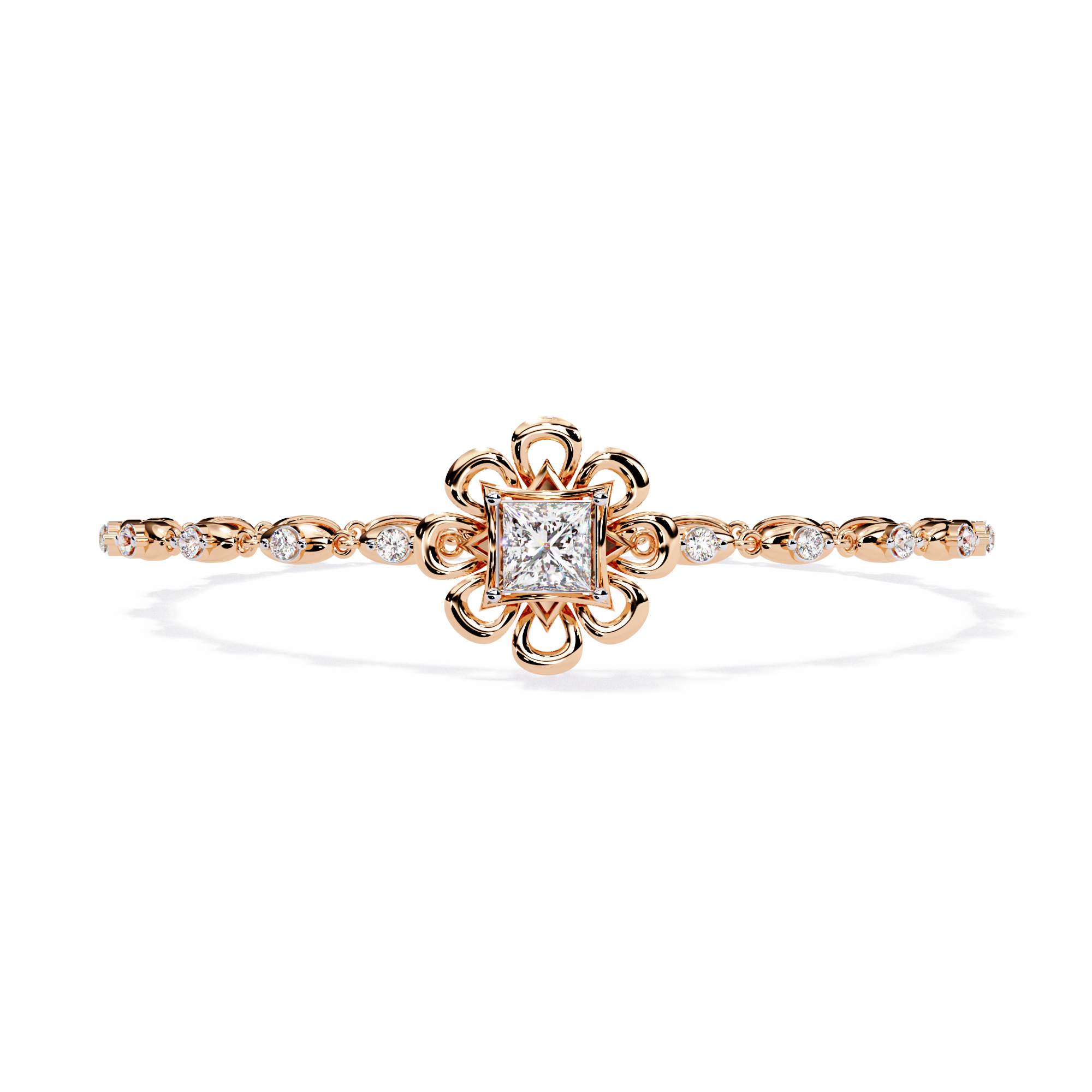 Fabulous  Bracelet With 18k Gold   Lab Grown Diamond.