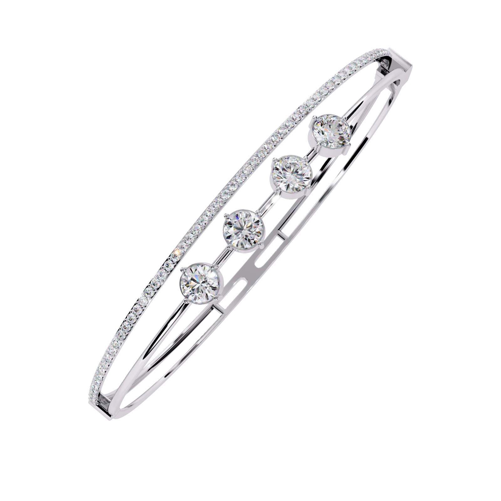 Fabulous  Bracelet With 18k  Gold   Lab Grown Diamond.