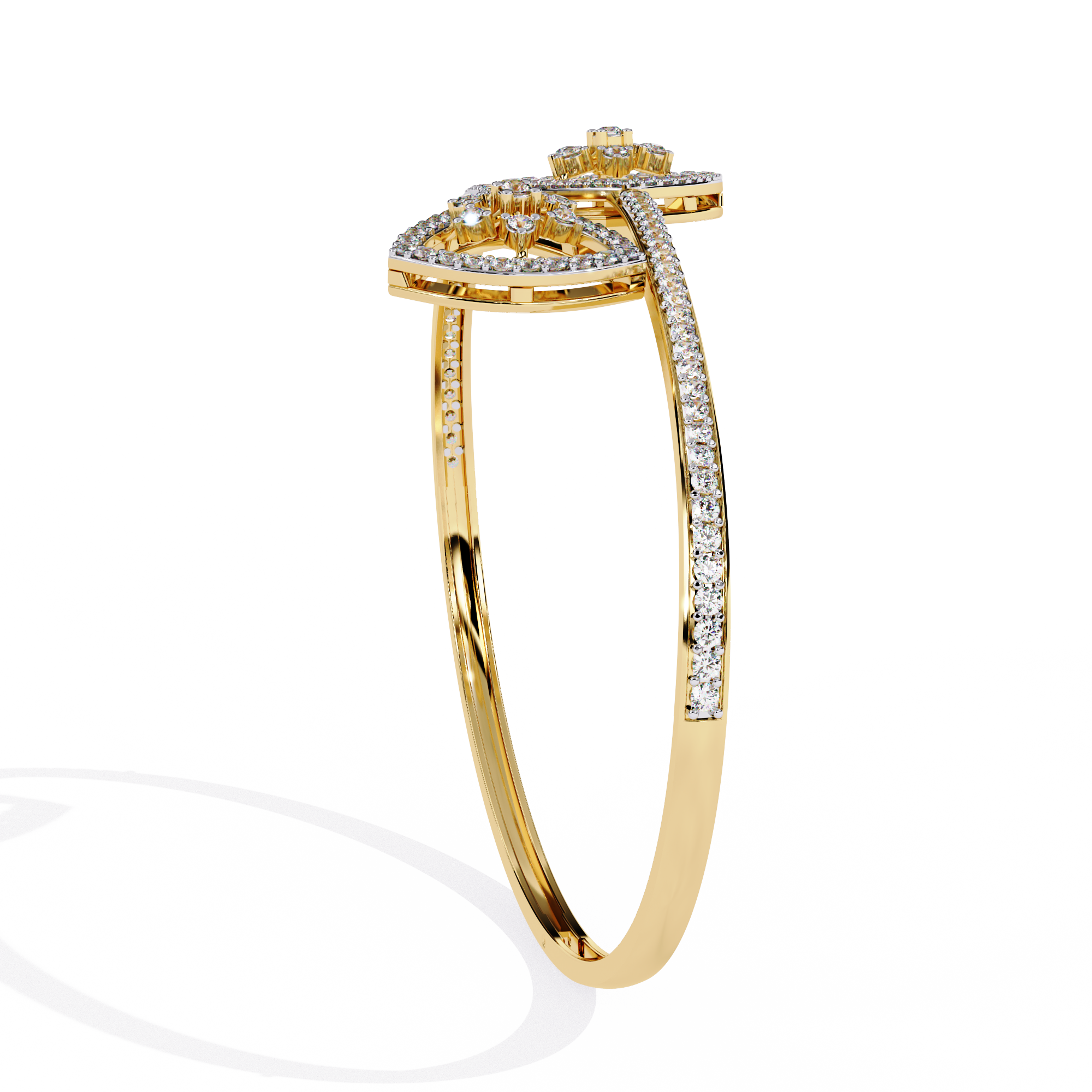 Fabulous  Bracelet With 18k Gold   Lab Grown Diamond.