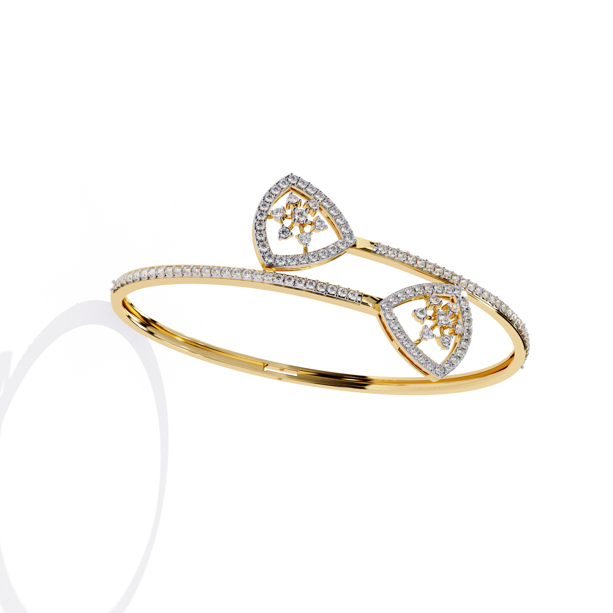 Fabulous  Bracelet With 18k Gold   Lab Grown Diamond.