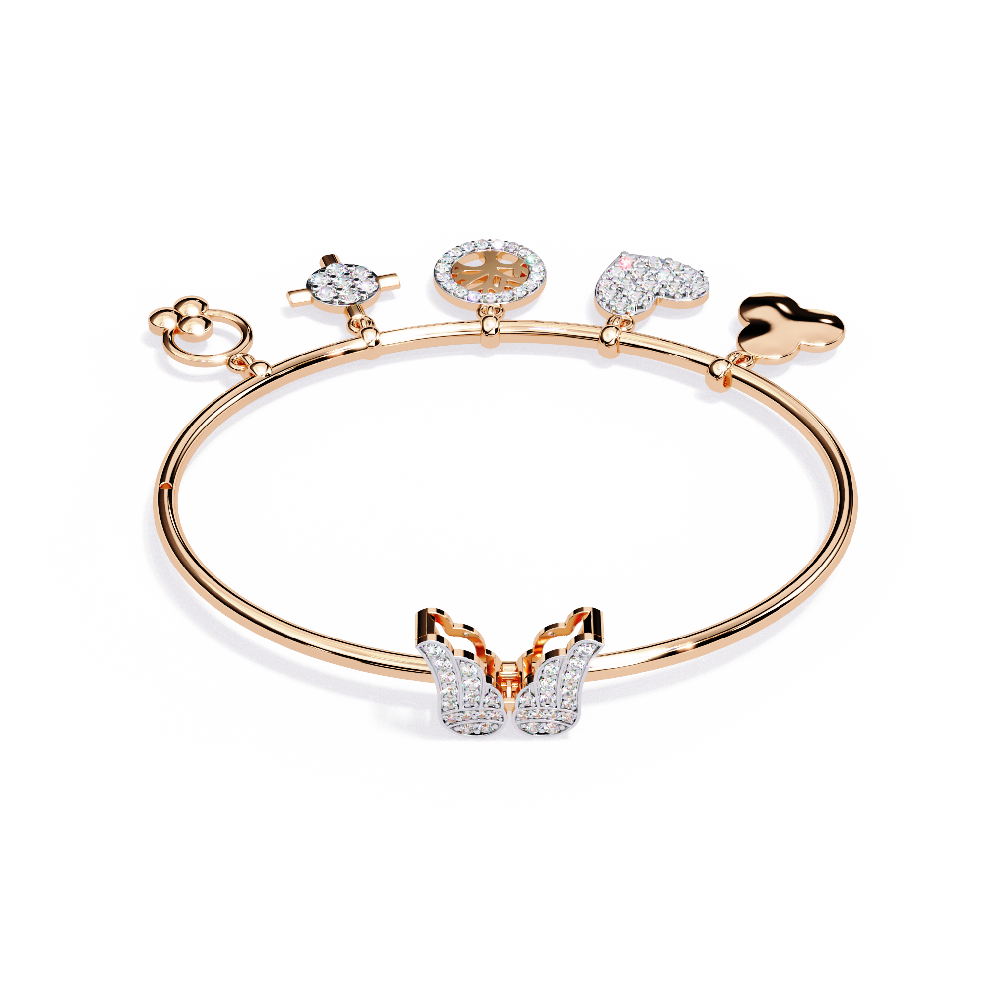 Fabulous  Bracelet With 18k Gold  Lab Grown Diamond.