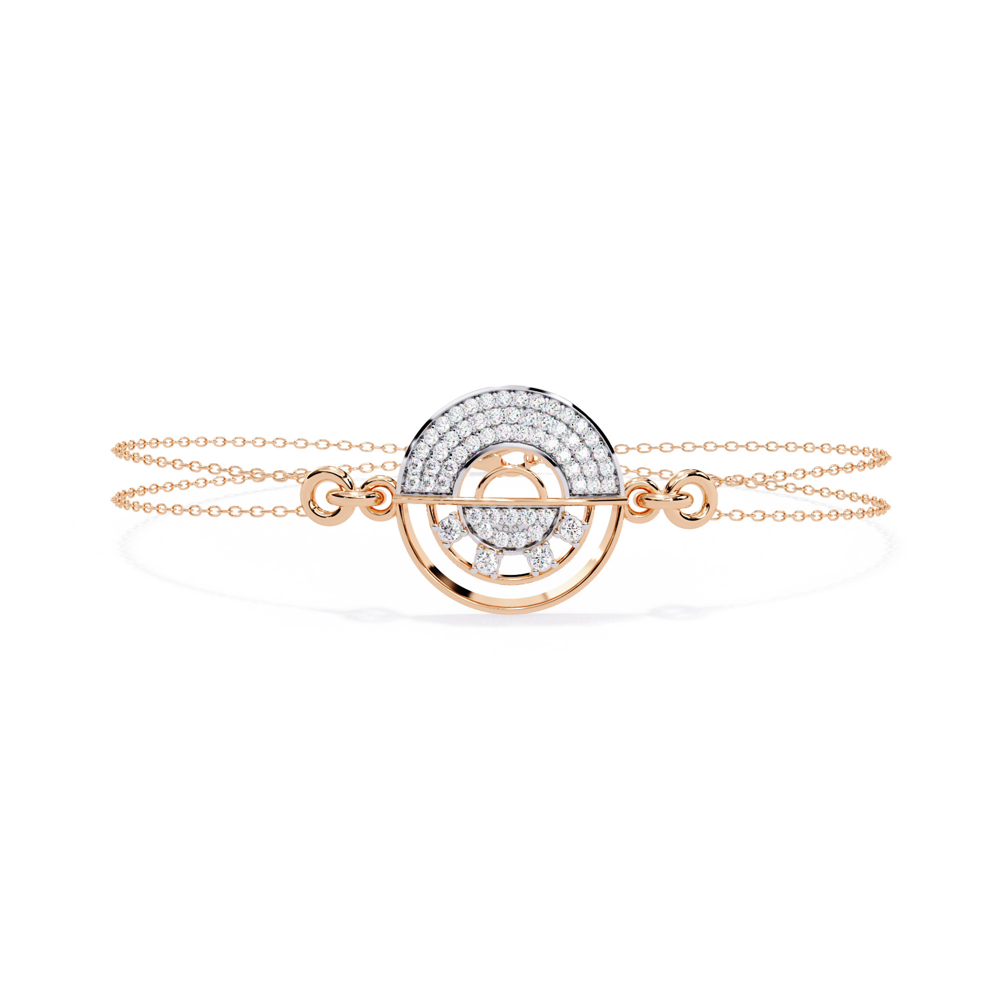 Fabulous  Bracelet With 18k Gold  Lab Grown Diamond.