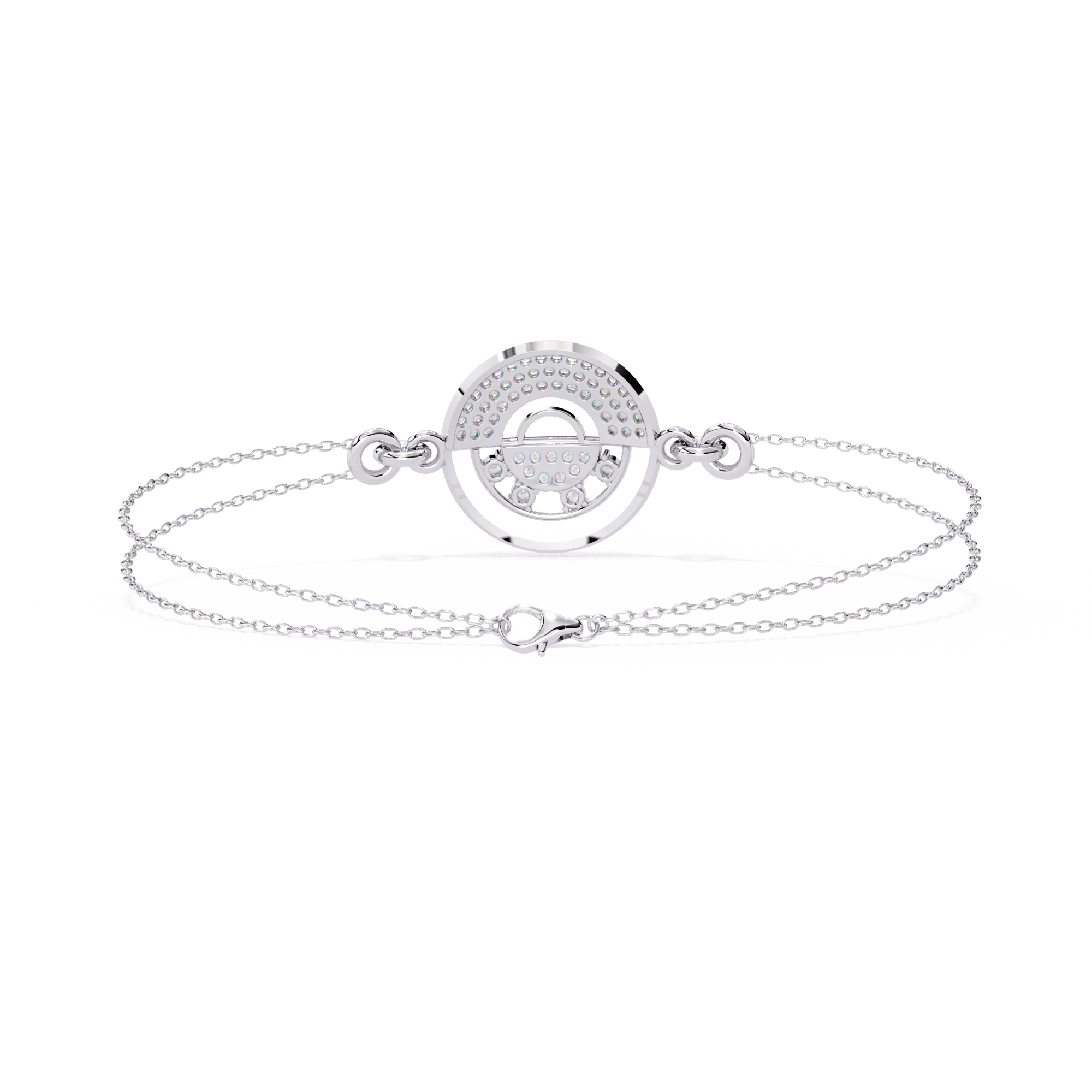 Fabulous  Bracelet With 18k Gold  Lab Grown Diamond.