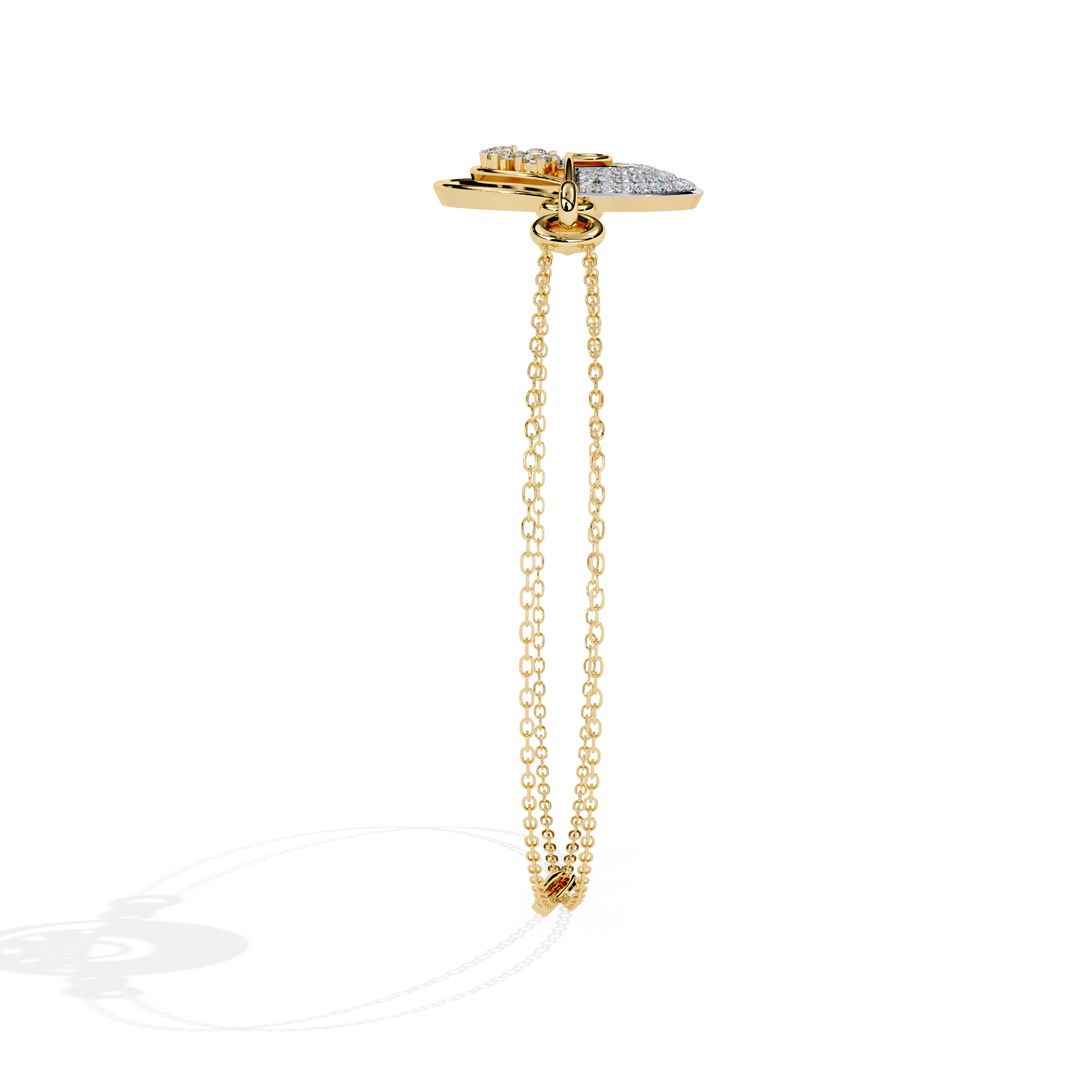 Fabulous  Bracelet With 18k Gold  Lab Grown Diamond.