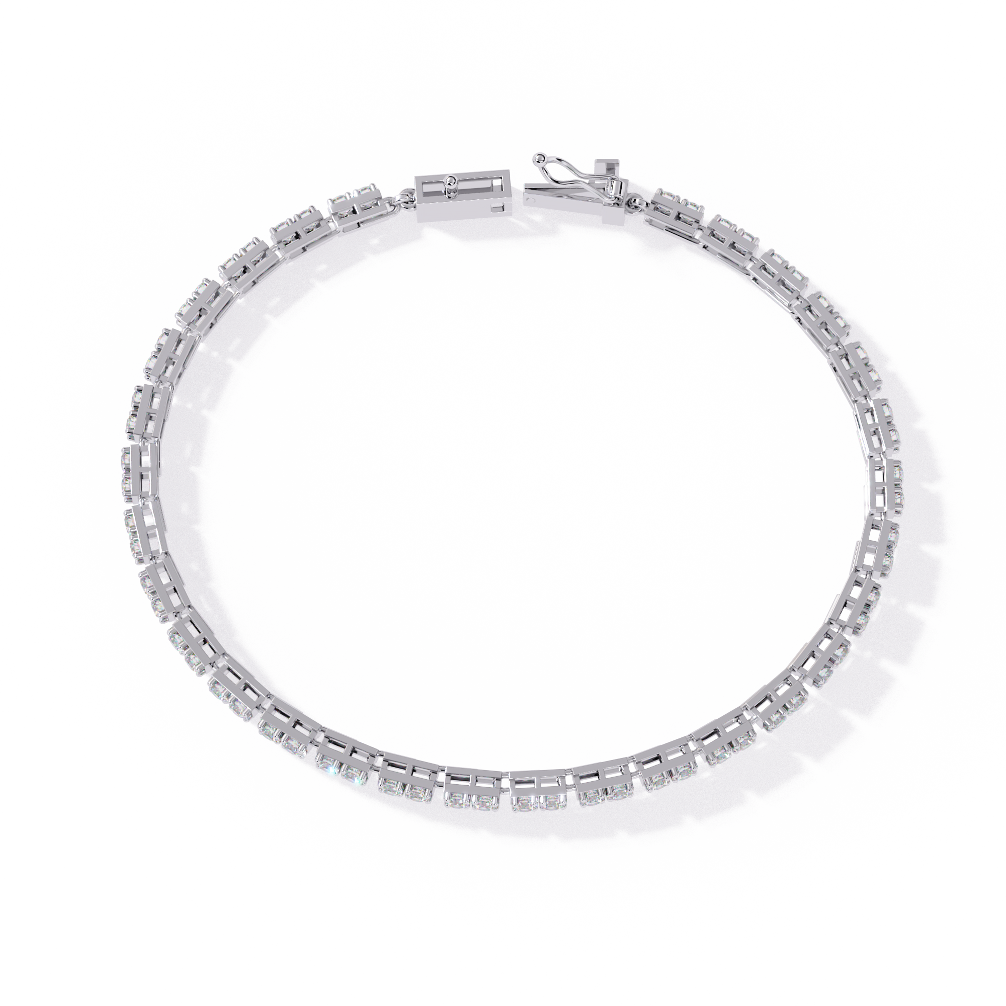 Fabulous  Bracelet With 18k Gold  Lab Grown Diamond.