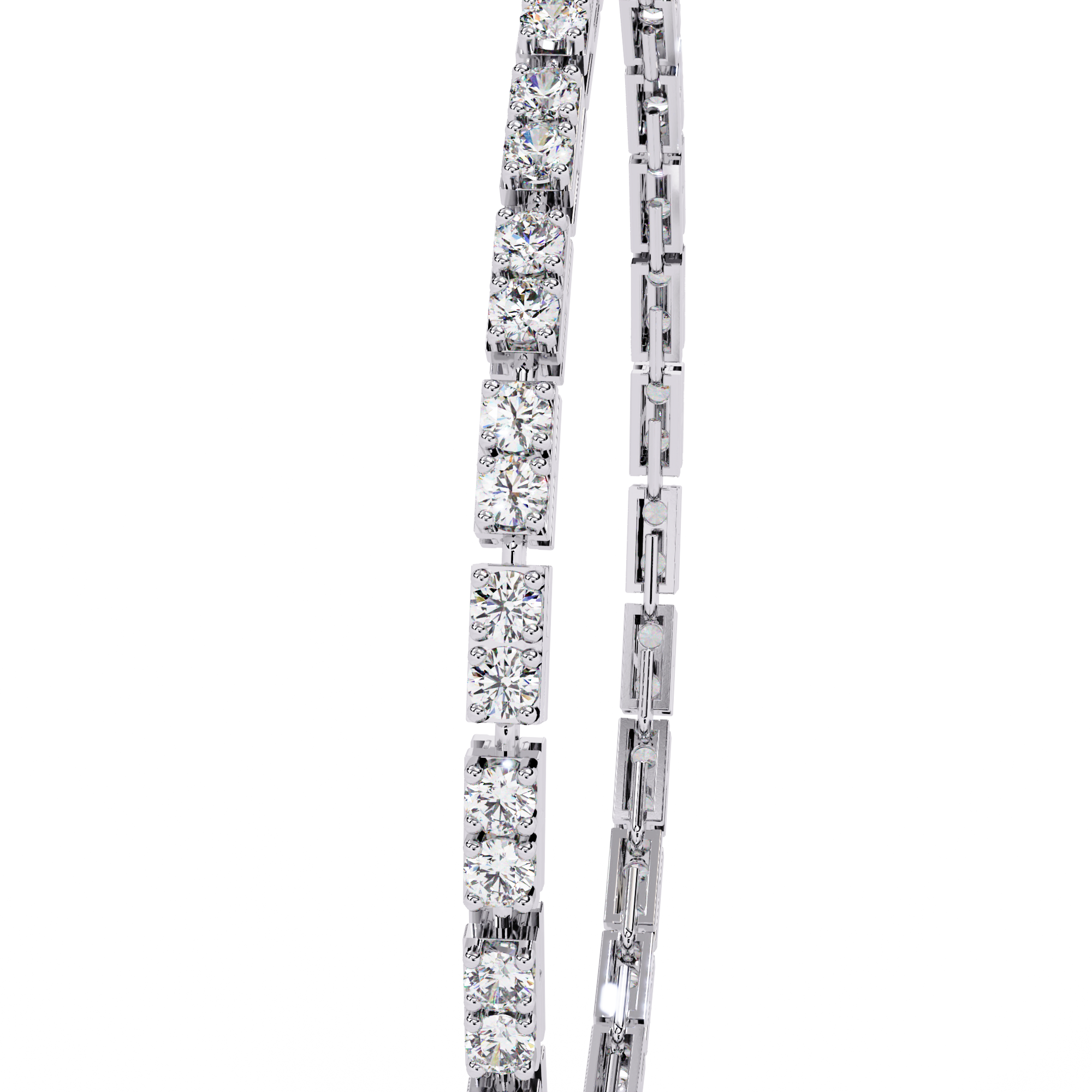 Fabulous  Bracelet With 18k Gold  Lab Grown Diamond.