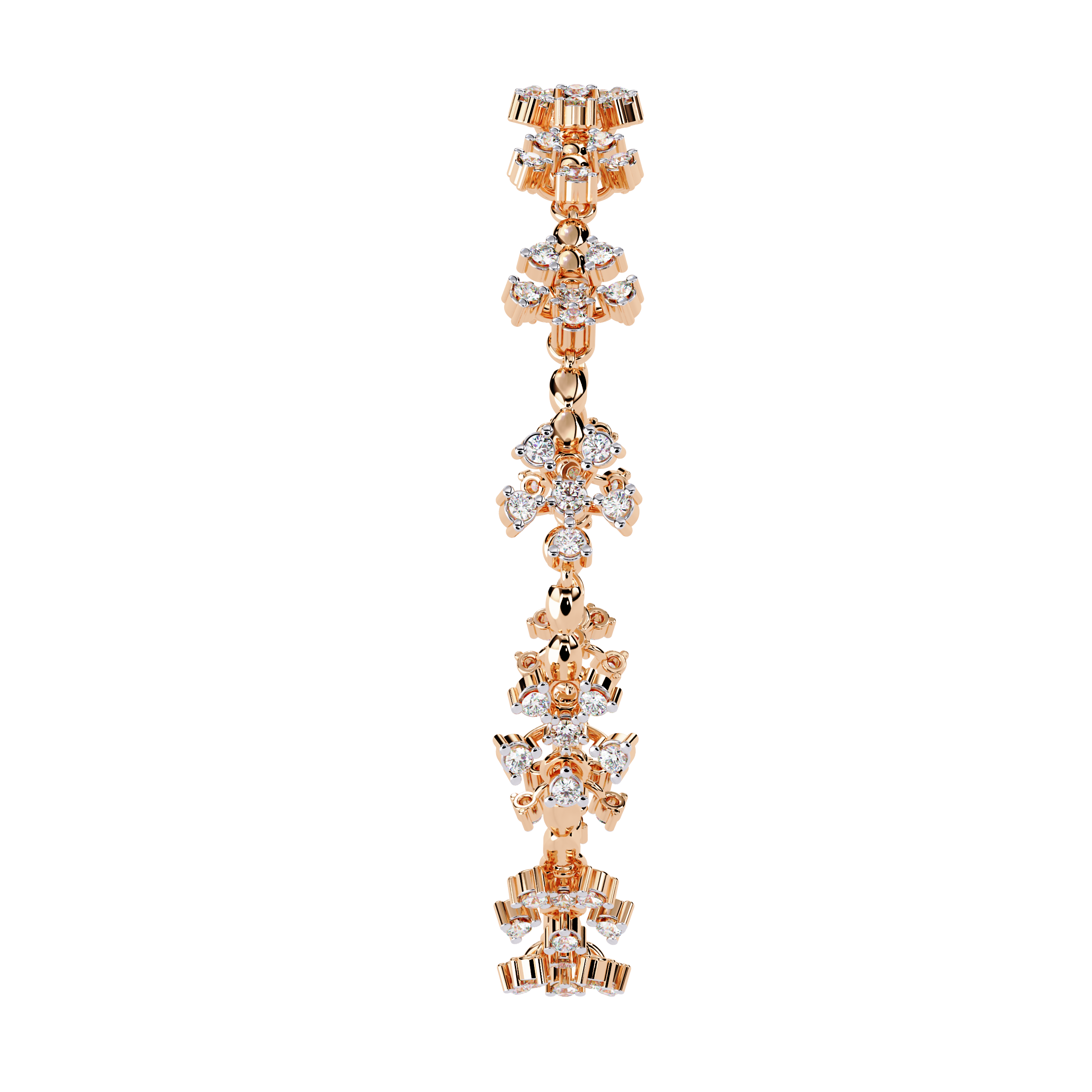 Fabulous  Bracelet With 18k Gold  Lab Grown Diamond.