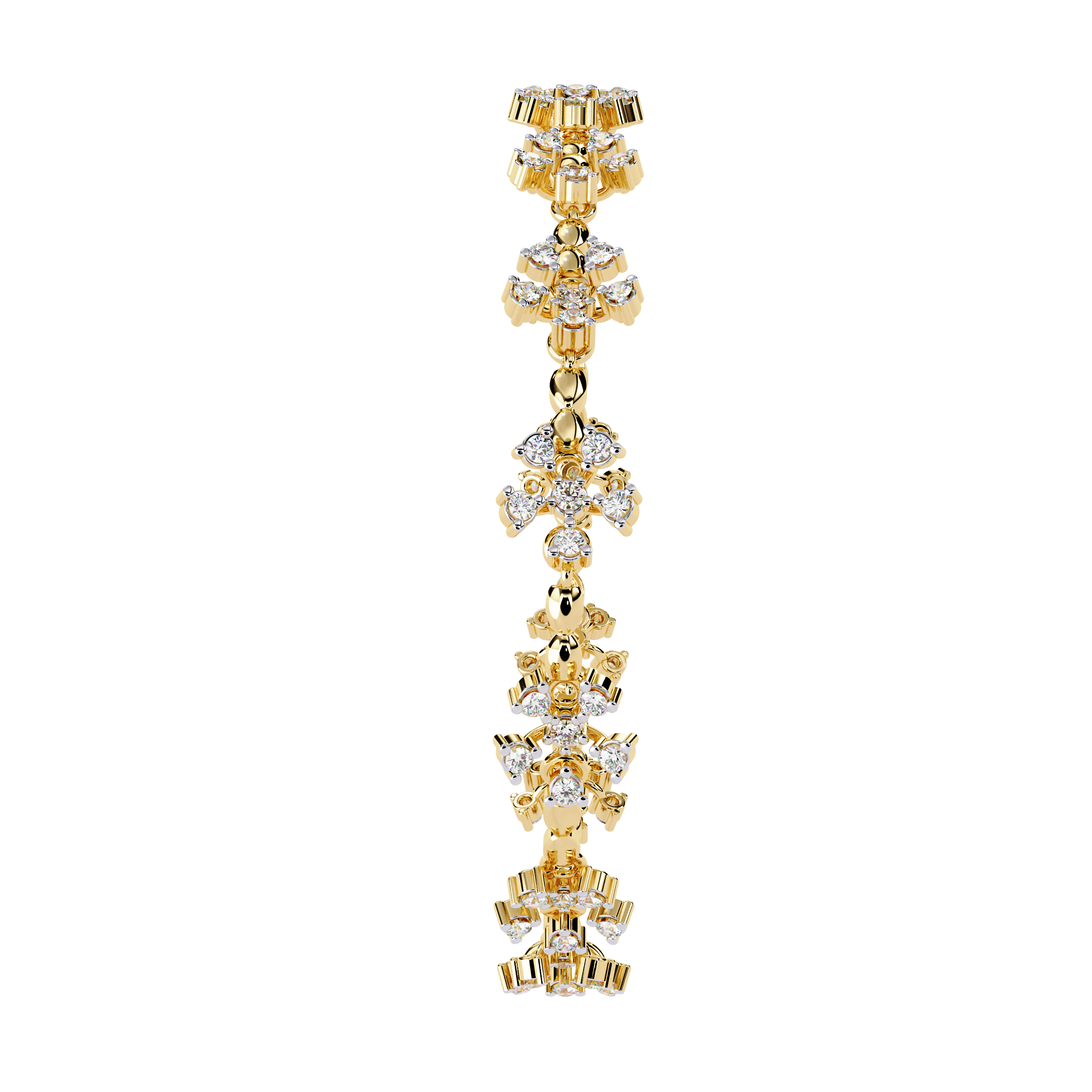 Fabulous  Bracelet With 18k Gold  Lab Grown Diamond.