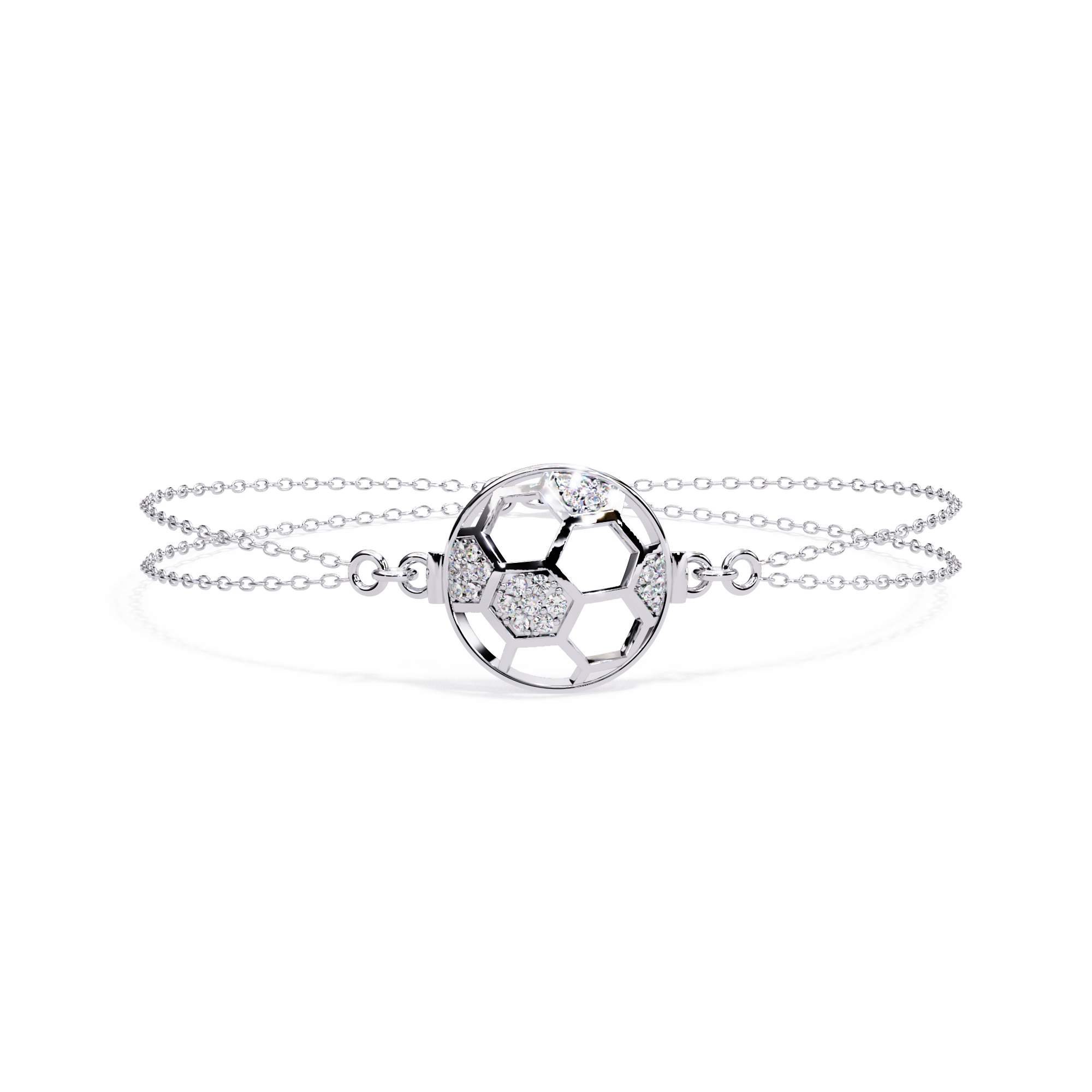 Fabulous  Bracelet With 18k Gold  Lab Grown Diamond.