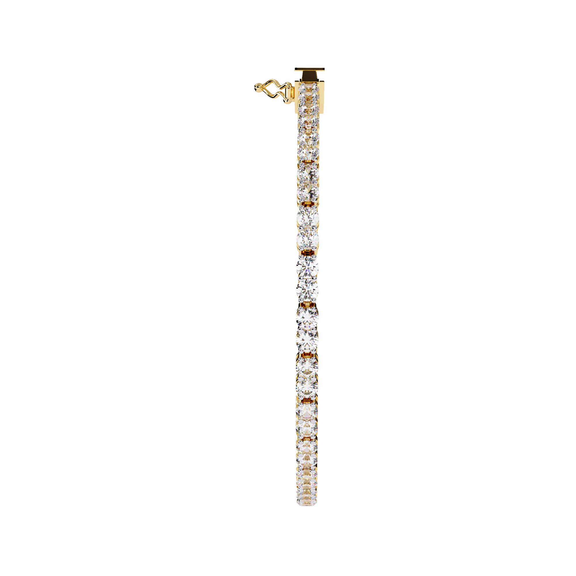 Fabulous  Bracelet With 18k Gold  Lab Grown Diamond.