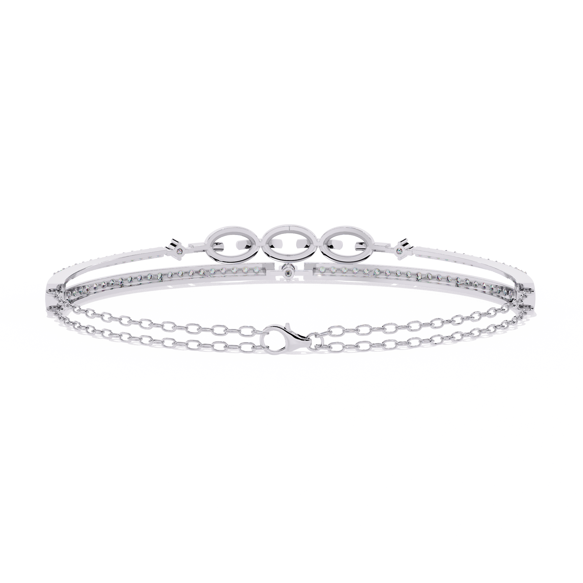 Fabulous  Bracelet With 18k Gold  Lab Grown Diamond.
