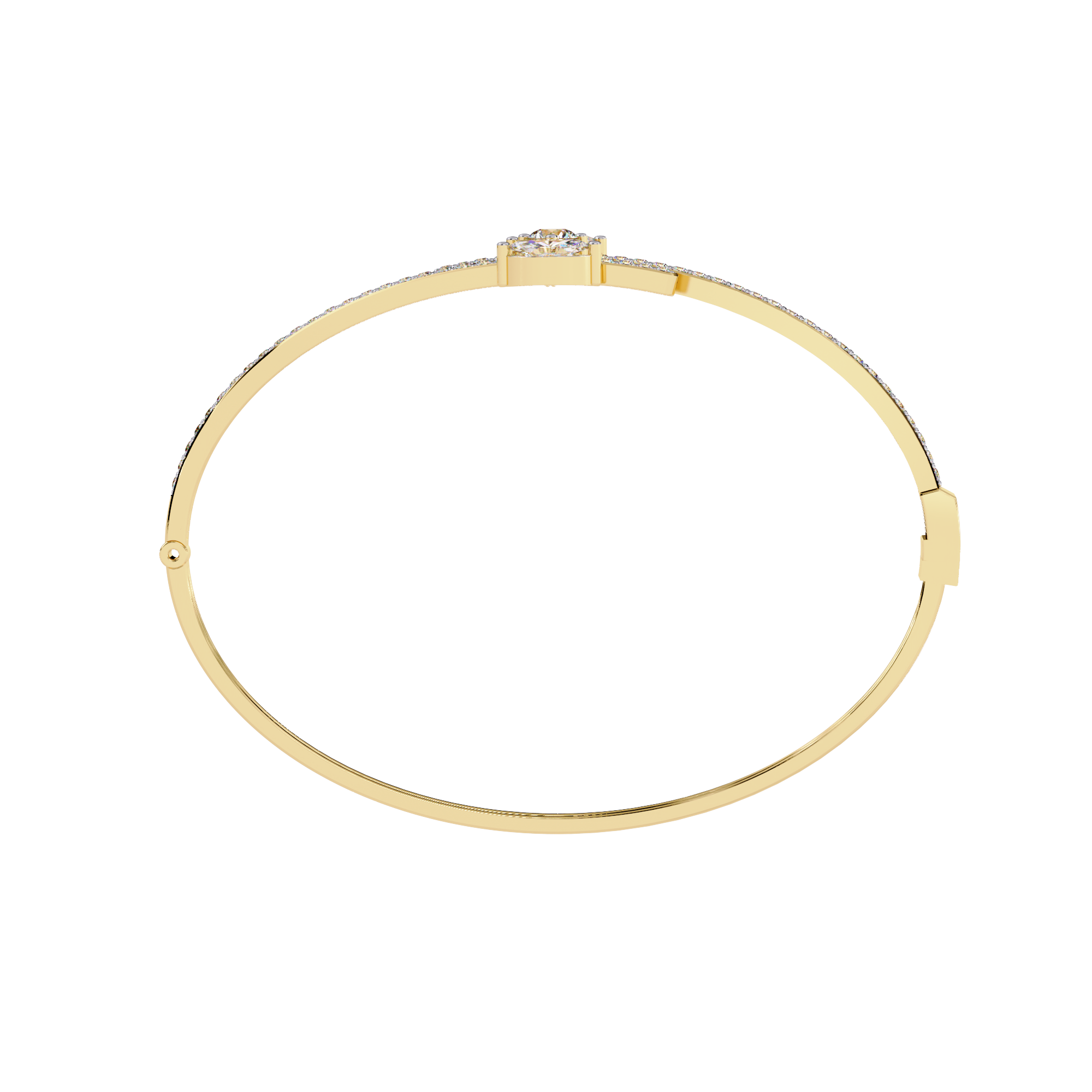 Fabulous  Bracelet With 18k Gold  Lab Grown Diamond.
