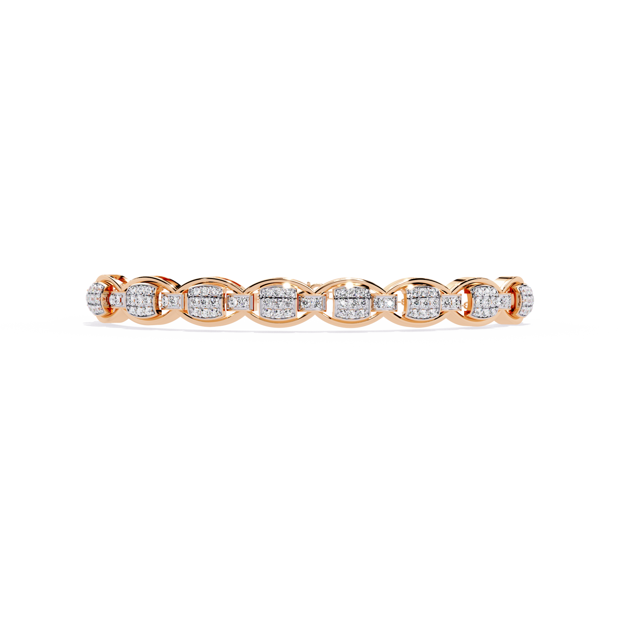 Fabulous  Bracelet With 18k Gold  Lab Grown Diamond.