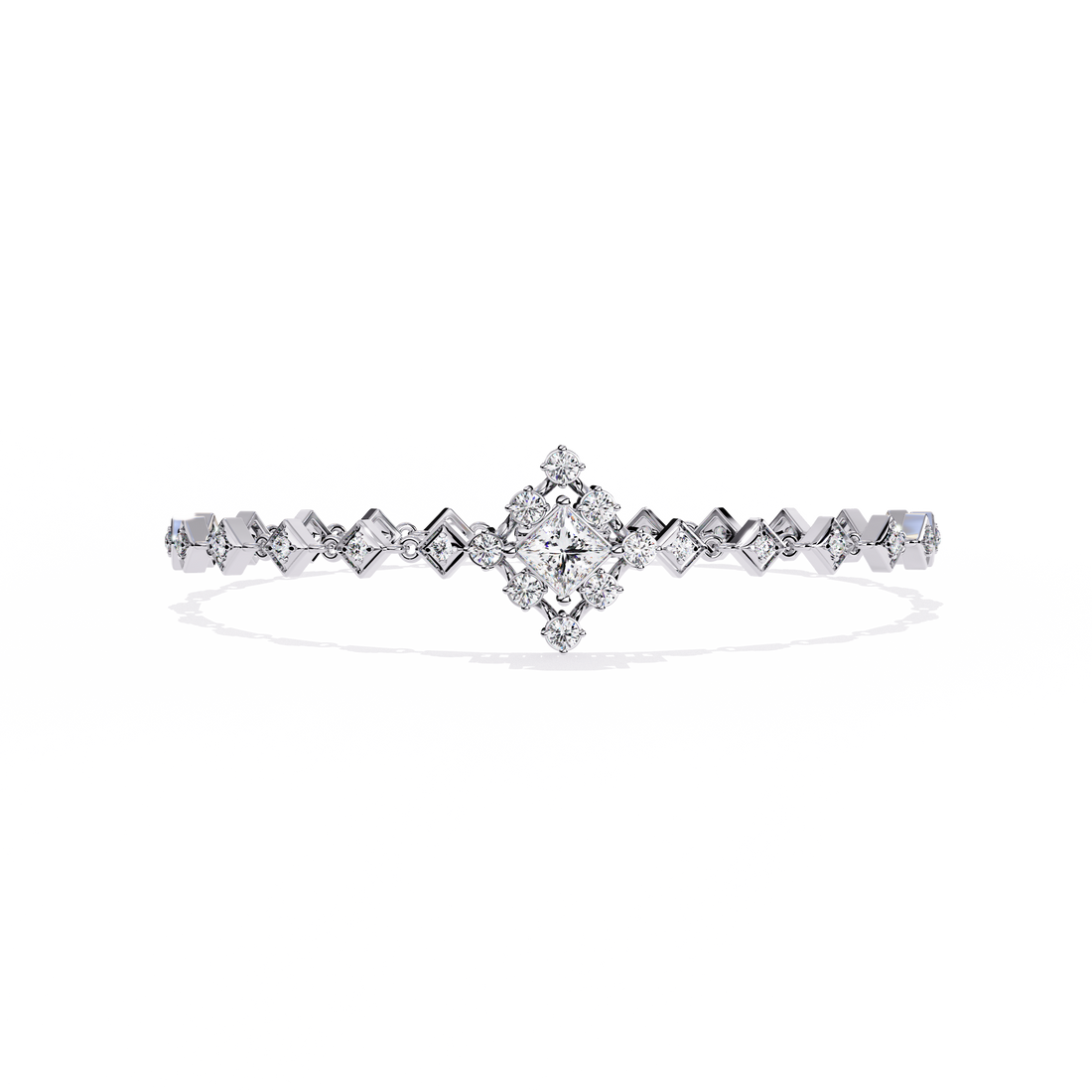 Fabulous  Bracelet With 18k Gold  Lab Grown Diamond.