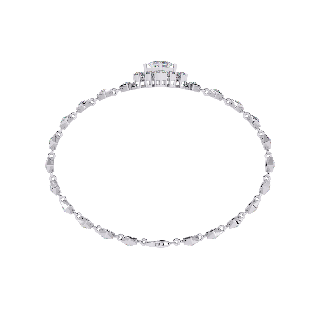 Fabulous  Bracelet With 18k Gold  Lab Grown Diamond.