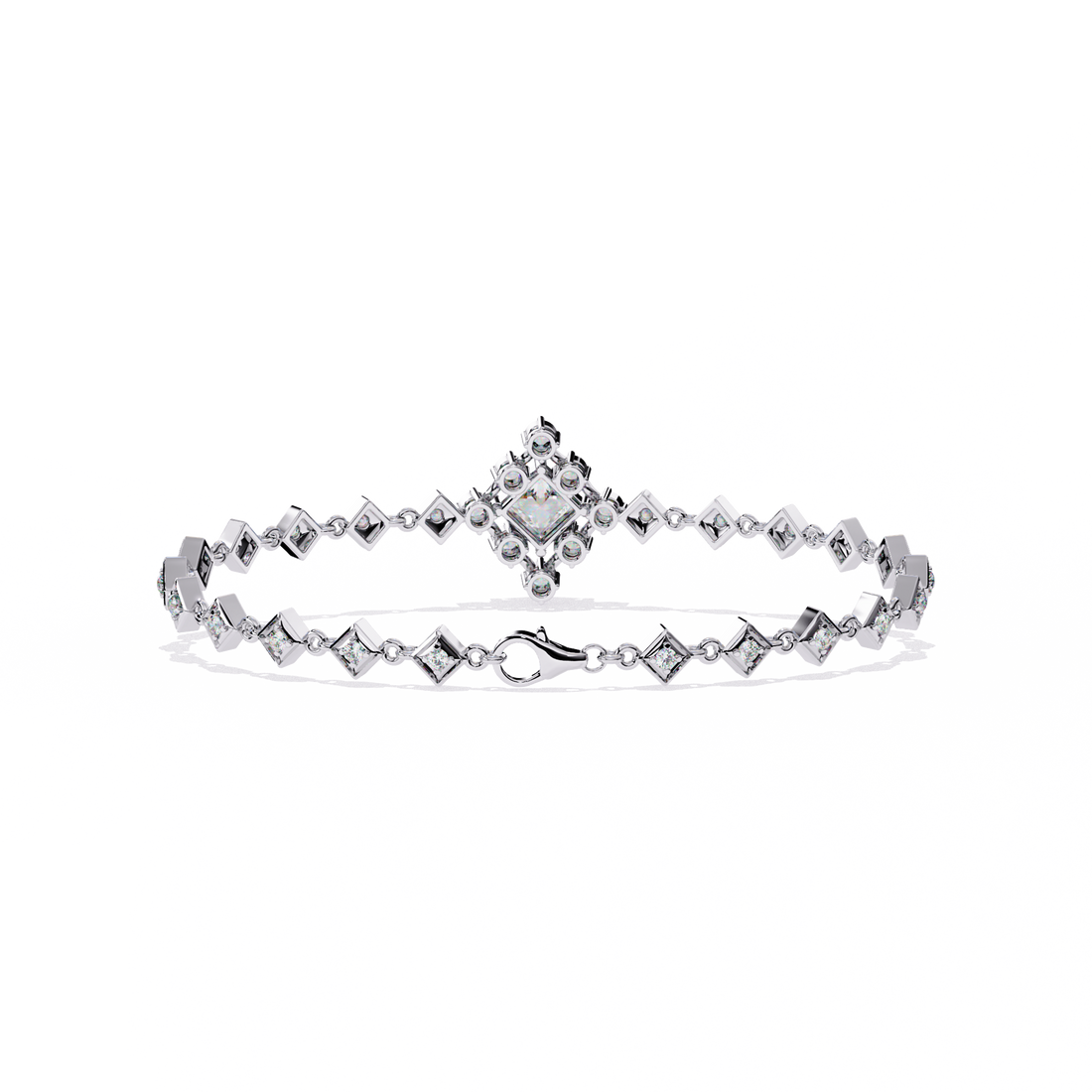 Fabulous  Bracelet With 18k Gold  Lab Grown Diamond.