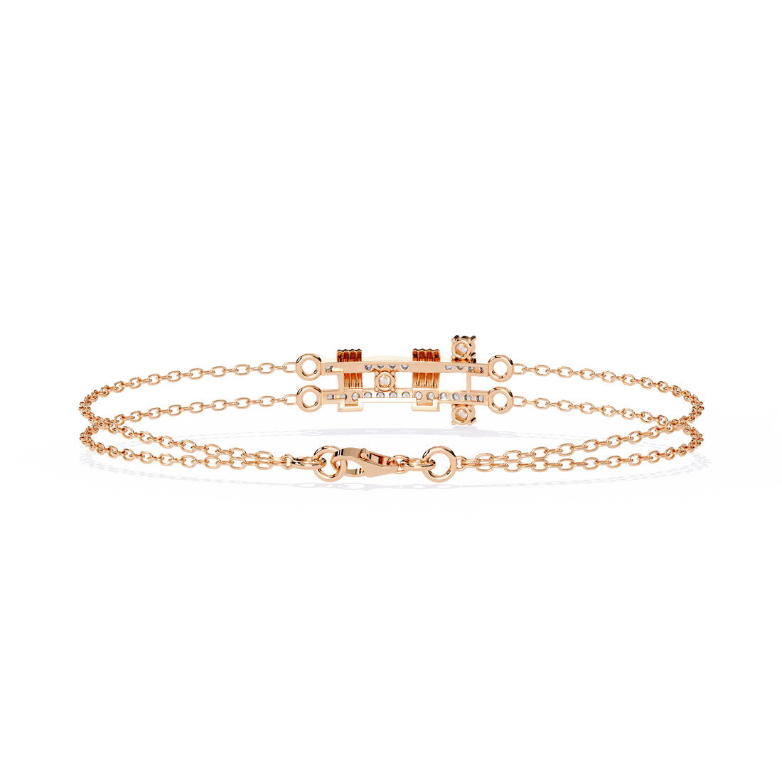 Fabulous  Bracelet With 18k Gold  Lab Grown Diamond.
