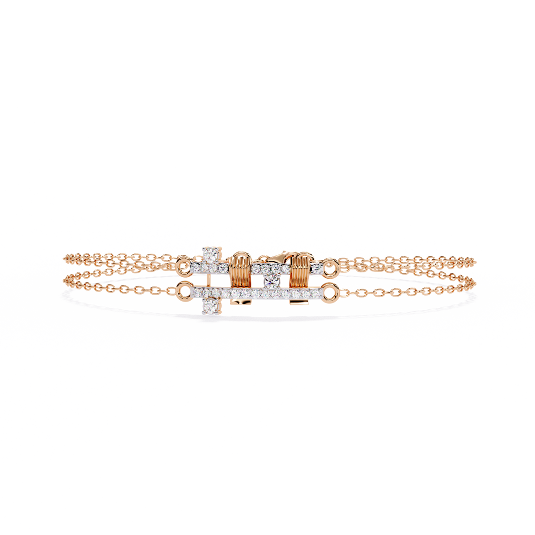 Fabulous  Bracelet With 18k Gold  Lab Grown Diamond.