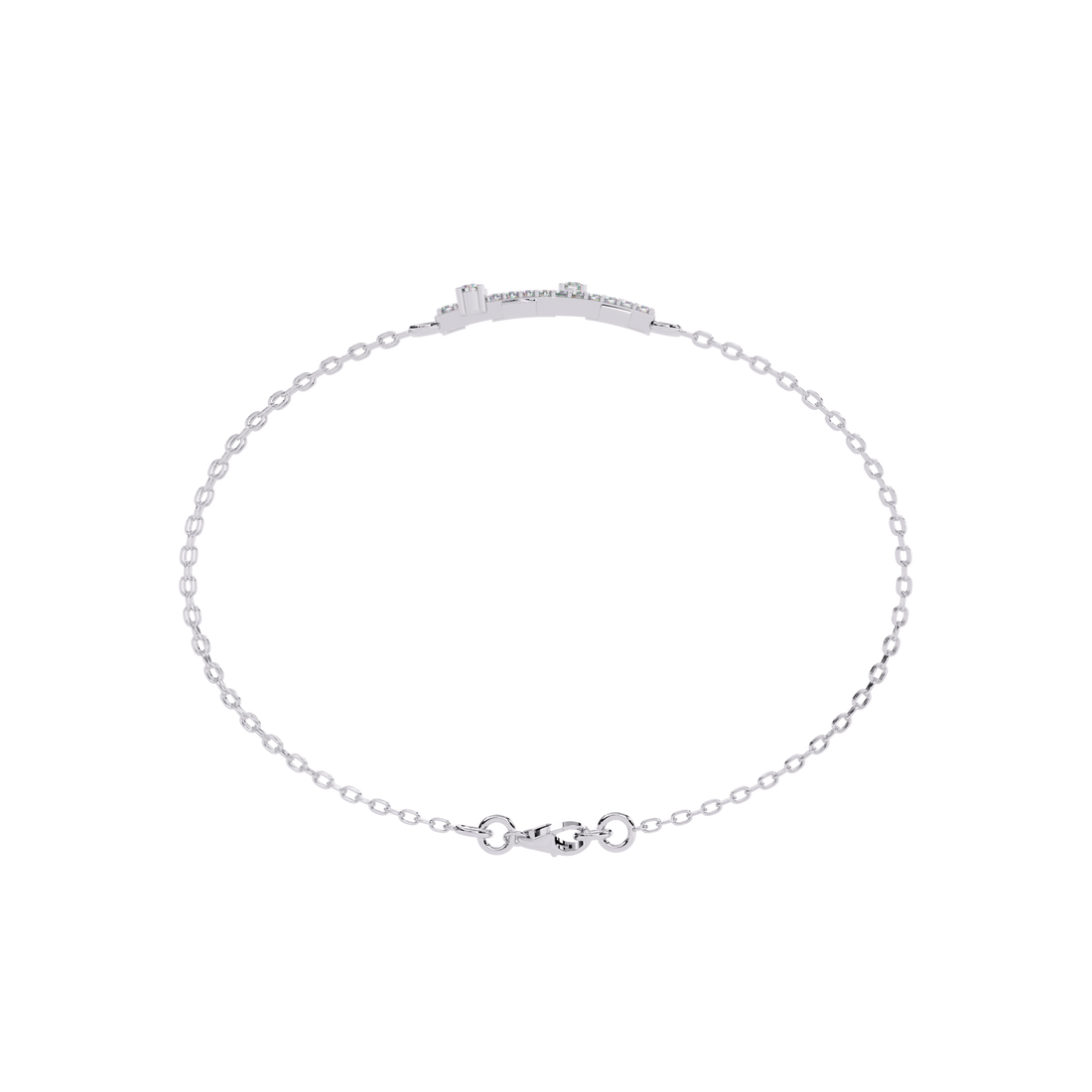 Fabulous  Bracelet With 18k Gold  Lab Grown Diamond.