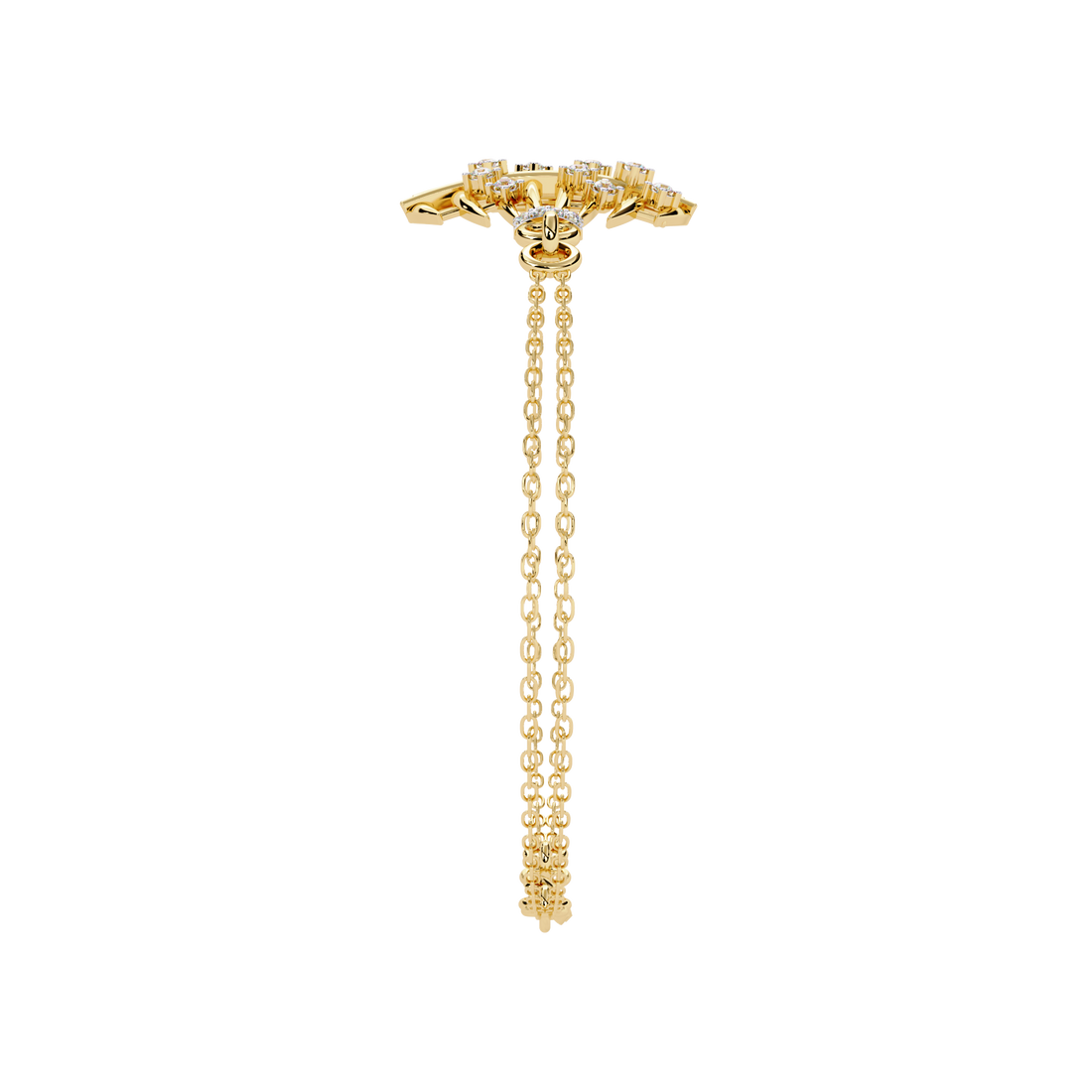 Fabulous  Bracelet With 18k Gold  Lab Grown Diamond.