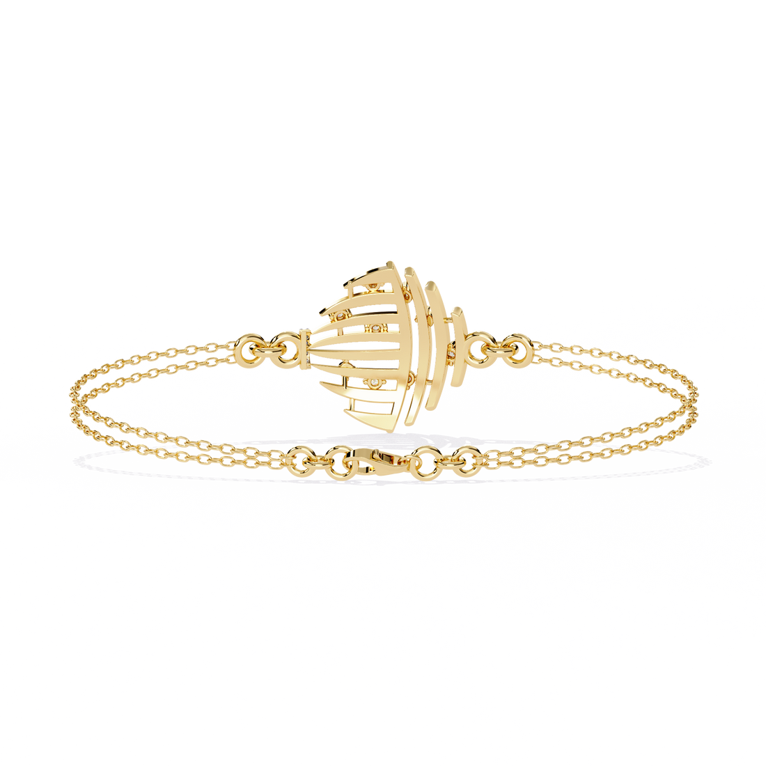 Fabulous  Bracelet With 18k Gold  Lab Grown Diamond.