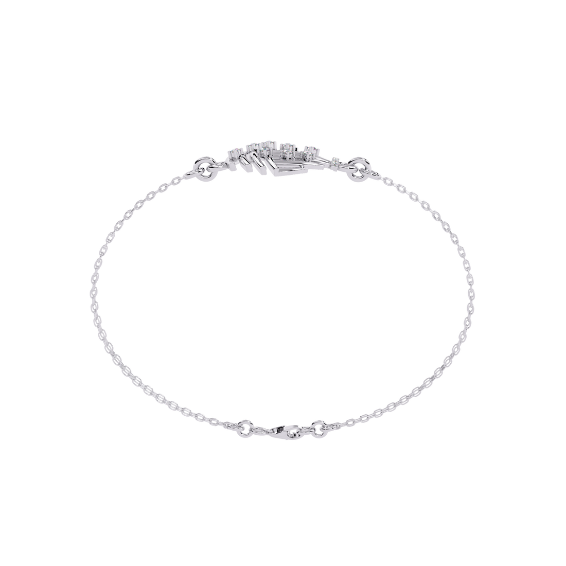 Fabulous  Bracelet With 18k Gold  Lab Grown Diamond.