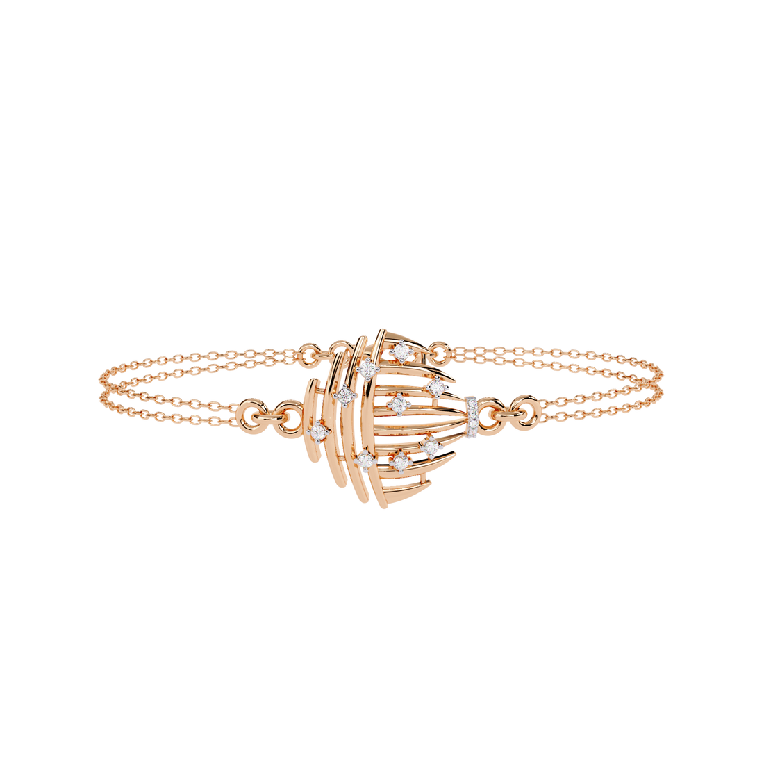 Fabulous  Bracelet With 18k Gold  Lab Grown Diamond.
