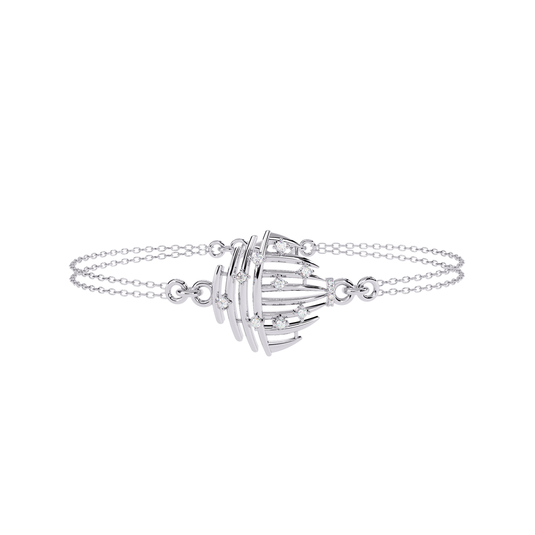 Fabulous  Bracelet With 18k Gold  Lab Grown Diamond.