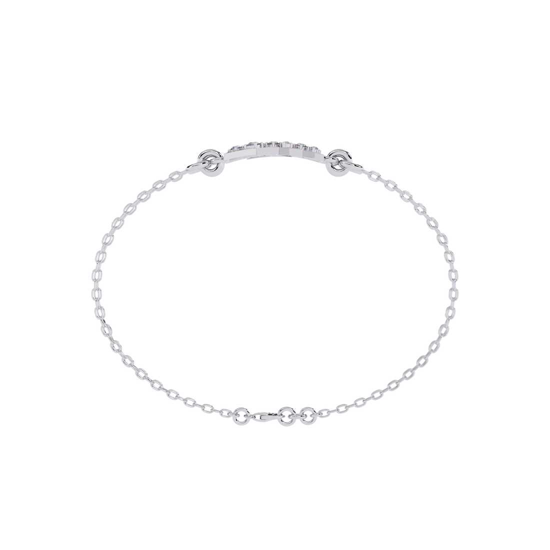 Fabulous  Bracelet With 18k Gold  Lab Grown Diamond.