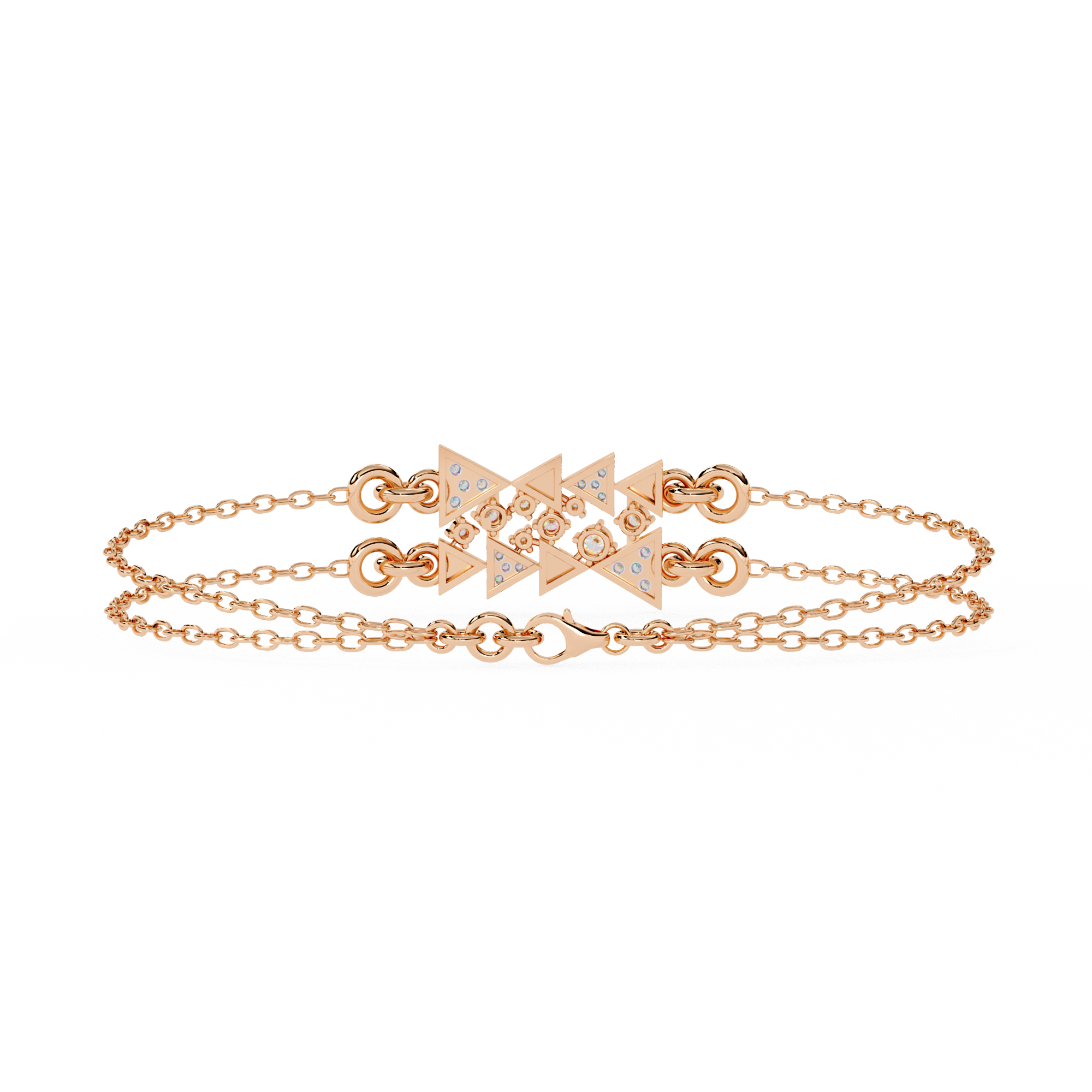 Fabulous  Bracelet With 18k Gold  Lab Grown Diamond.